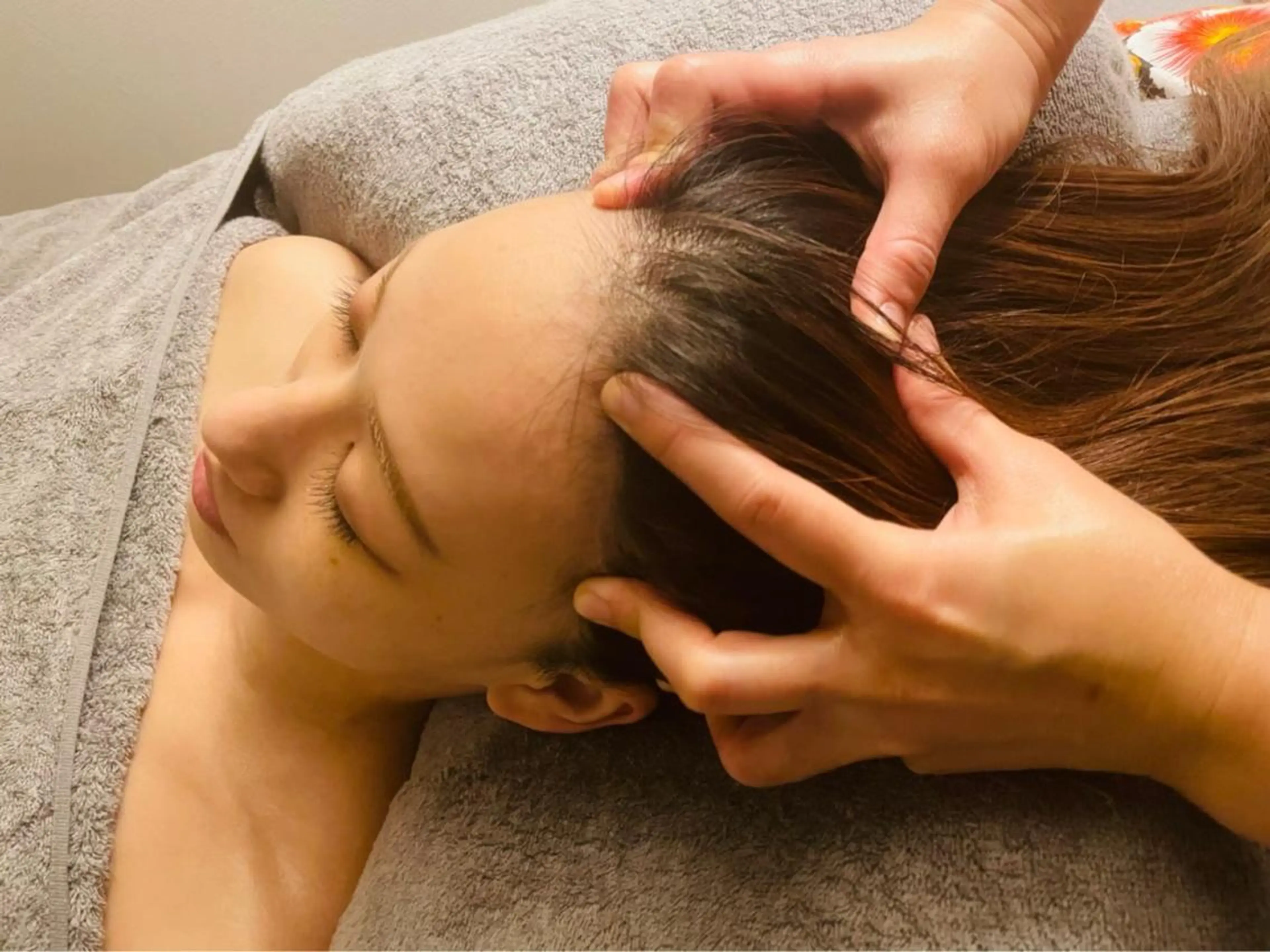 《50分》【炭酸orクリームバス】ドライヘッドスパ30分＋デコルテ20分￥7000の写真