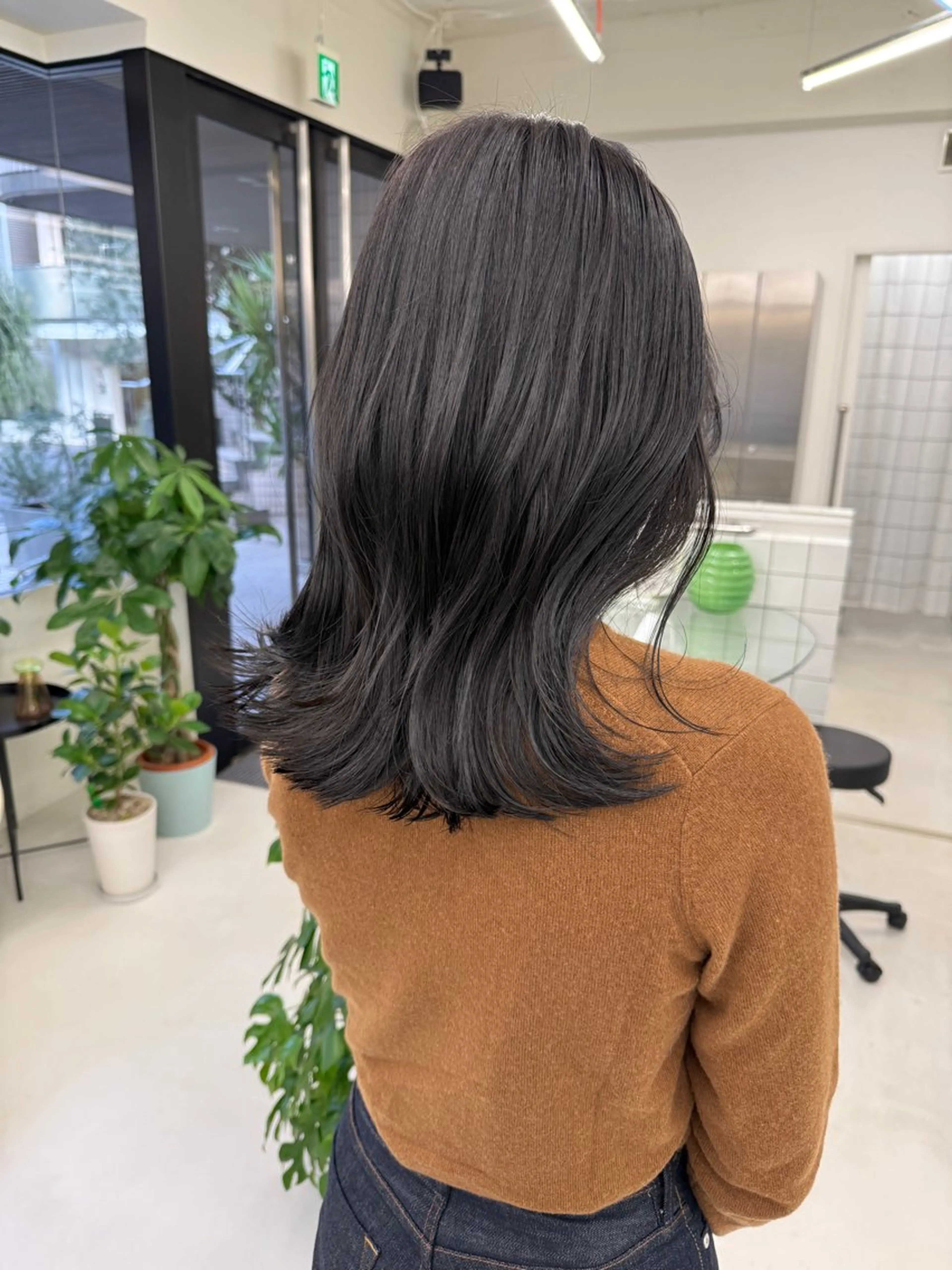 セミロング カラー カット ヘアカラー 表参道🌿赤み消し カラー/チナツのヘアスタイル