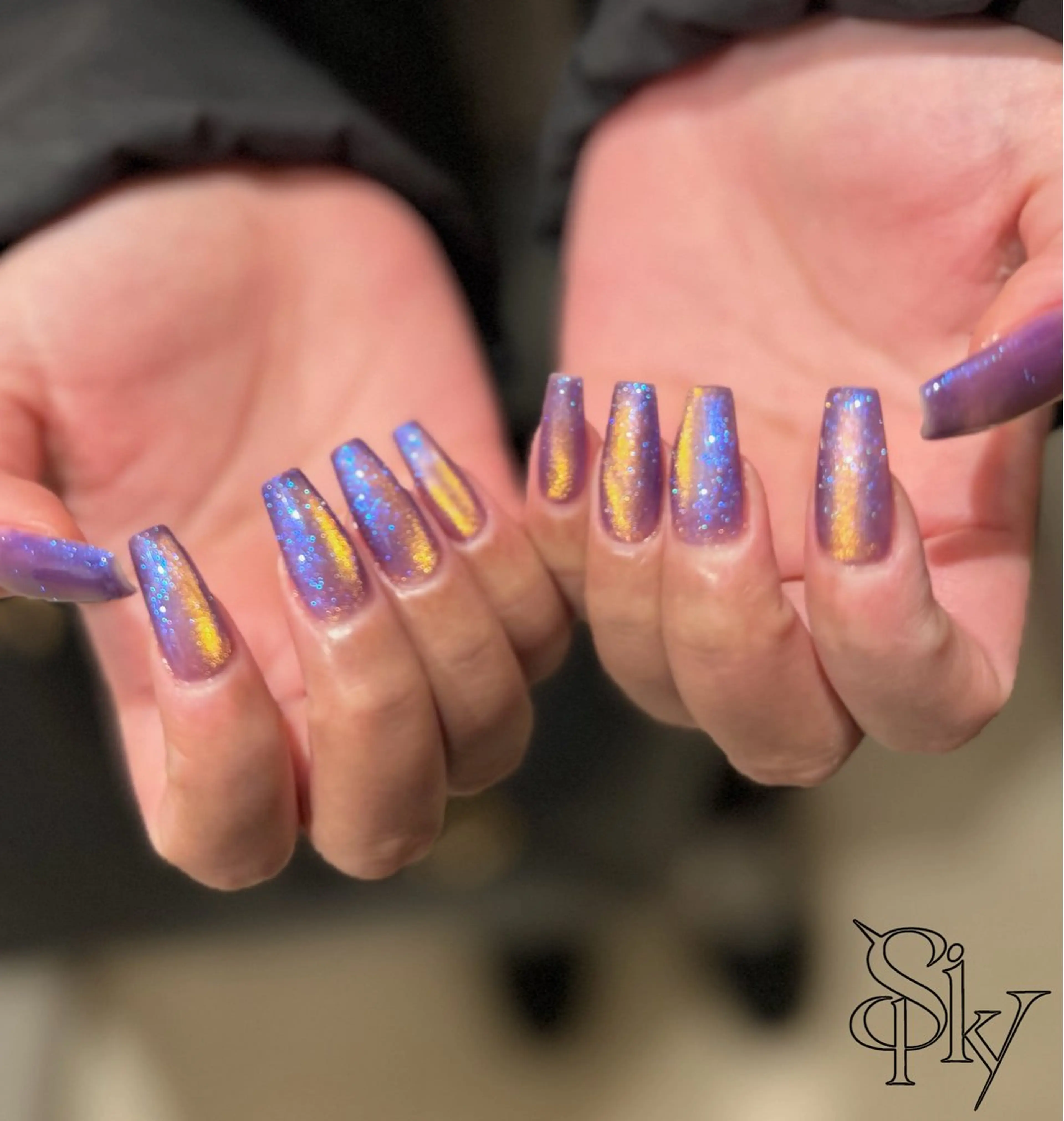 ネイル ハンドネイル Spiky とうげ ふうかのネイルデザイン