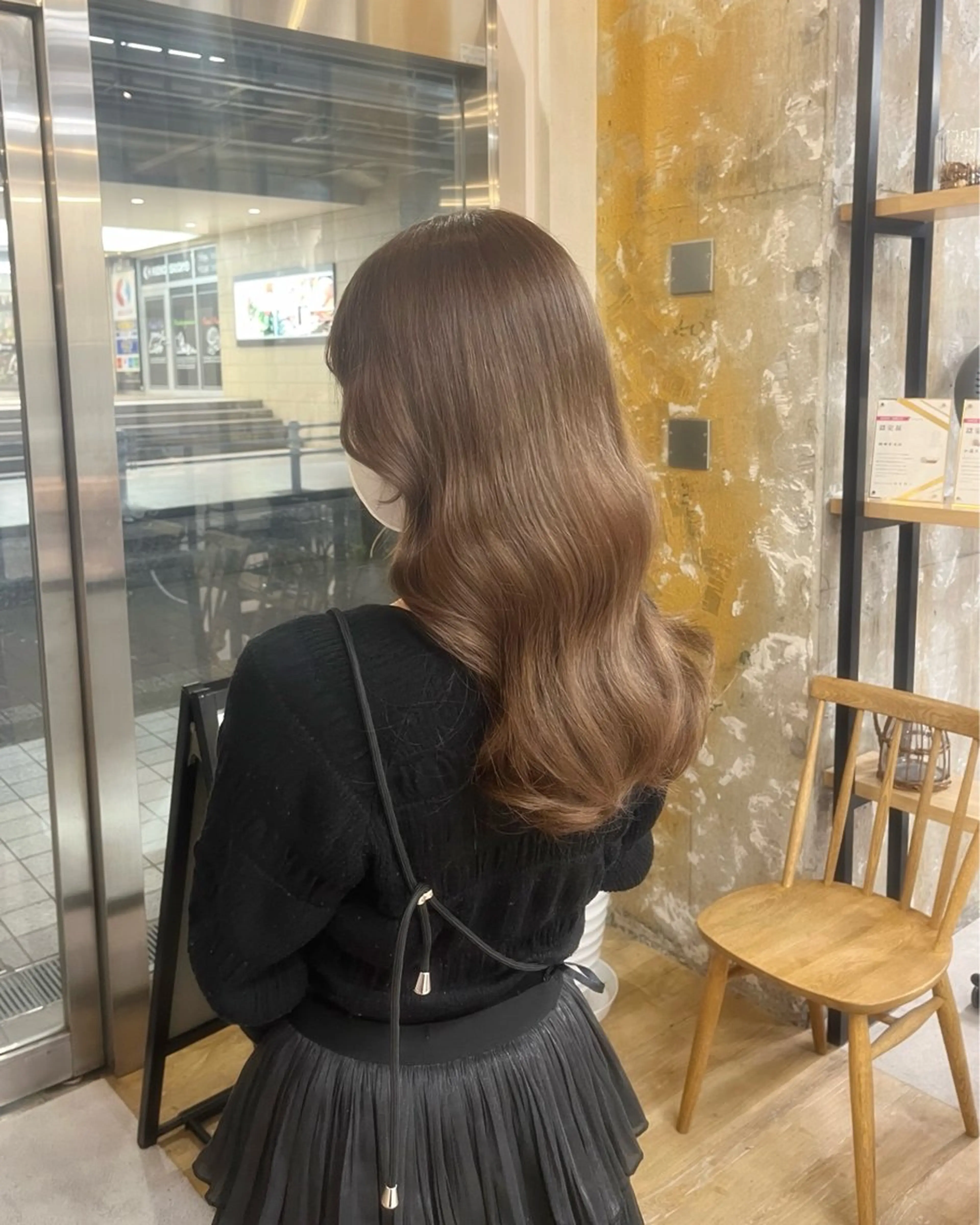 セミロング カラー くびれヘア レイヤーカット 寒色 ♡ レイヤー ┊︎miyuのヘアスタイル