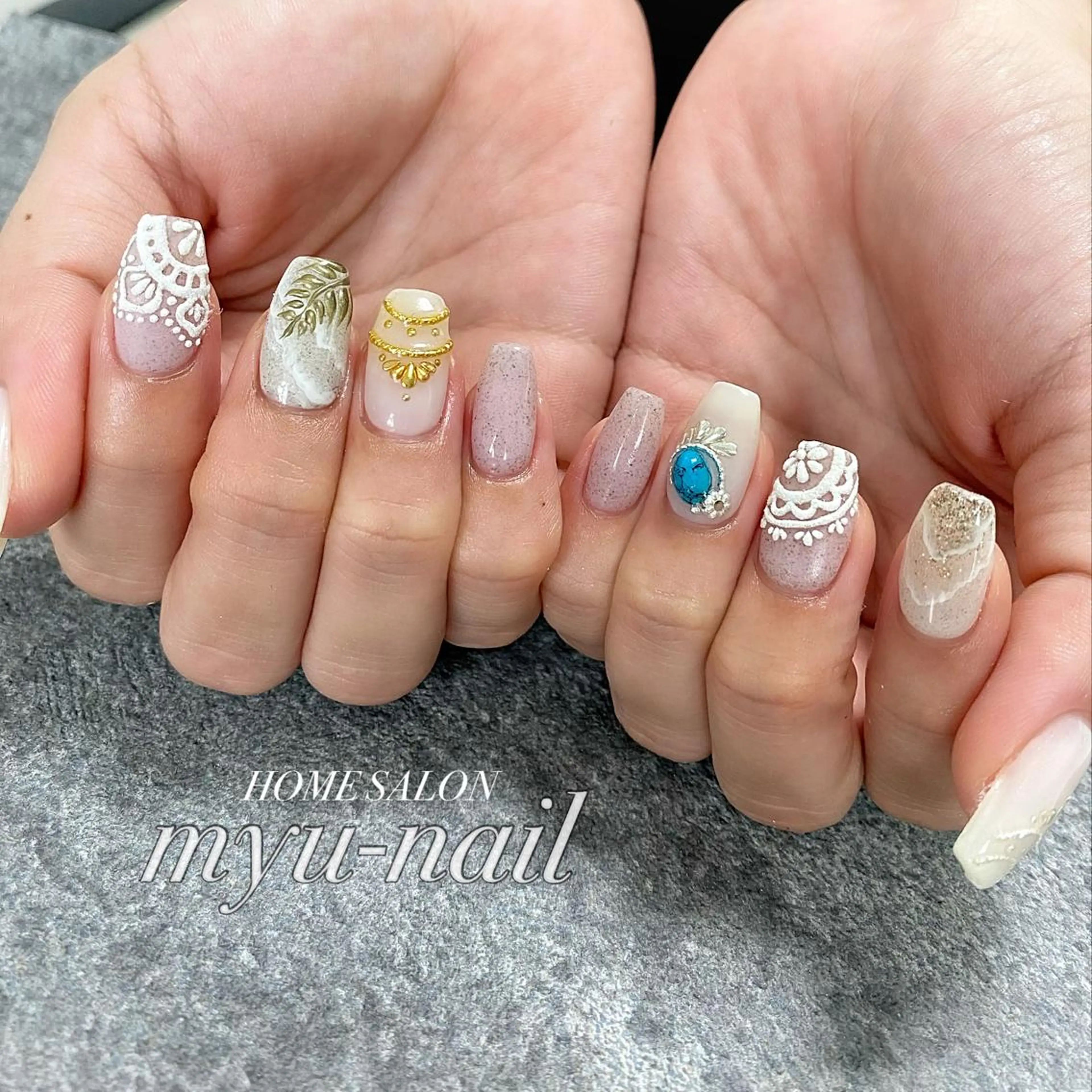 ネイル ホームサロン myu-nailのネイルデザイン