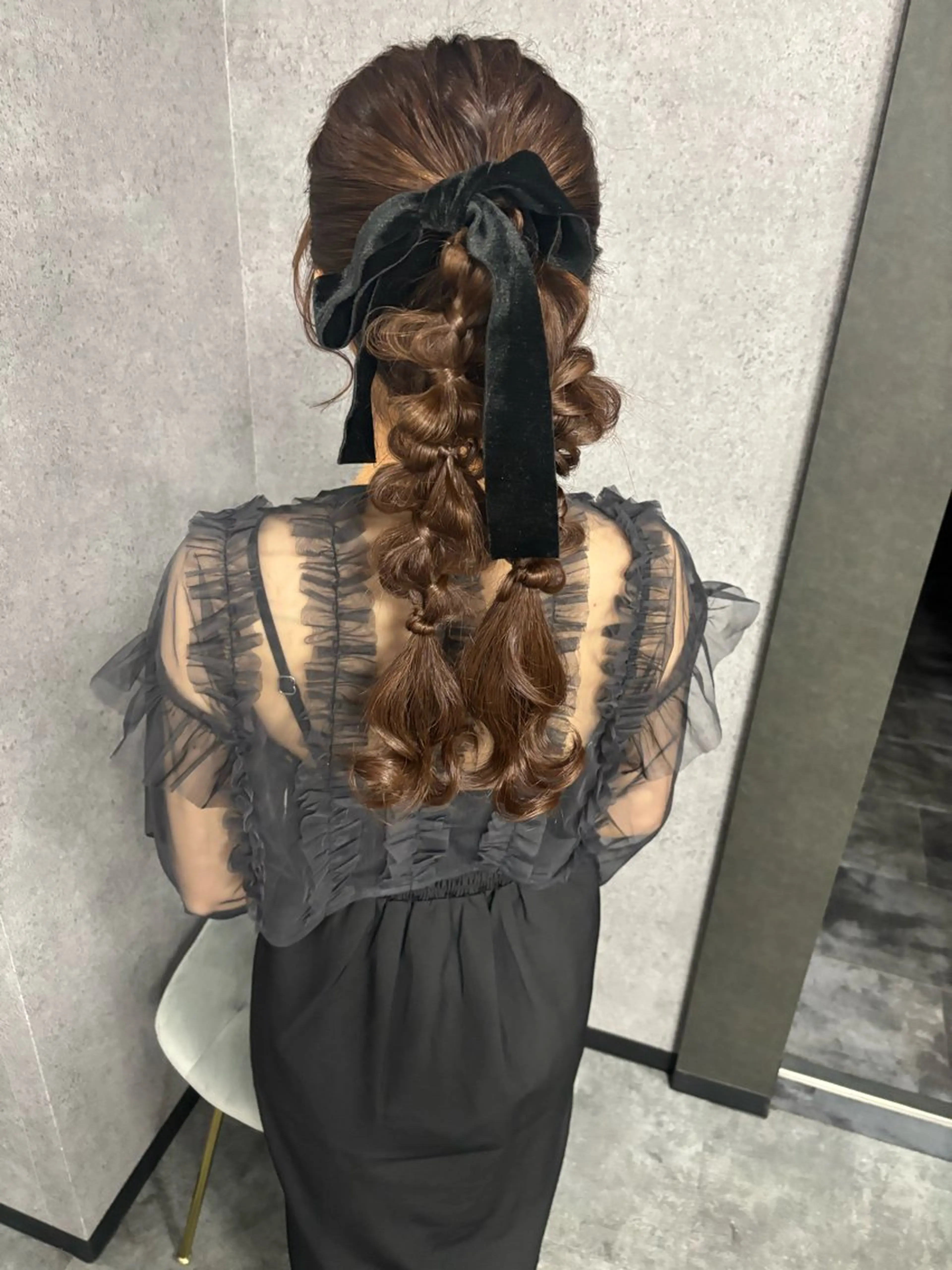 ロング ヘアアレンジ ヘアセット TIGRE大名所属・森岡 紗羽のヘアスタイル