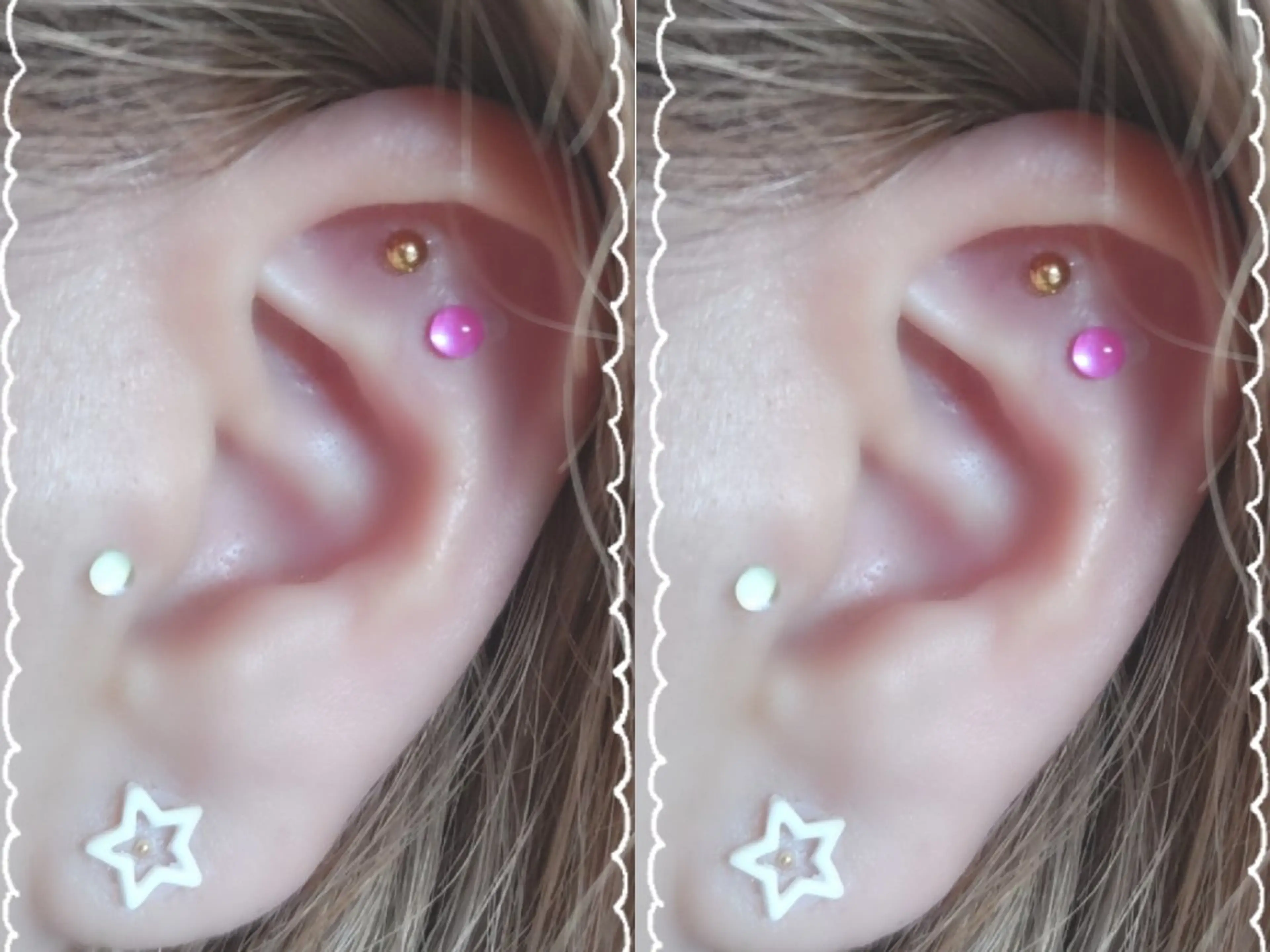 耳つぼジュエリー👂️(両耳8粒)の写真