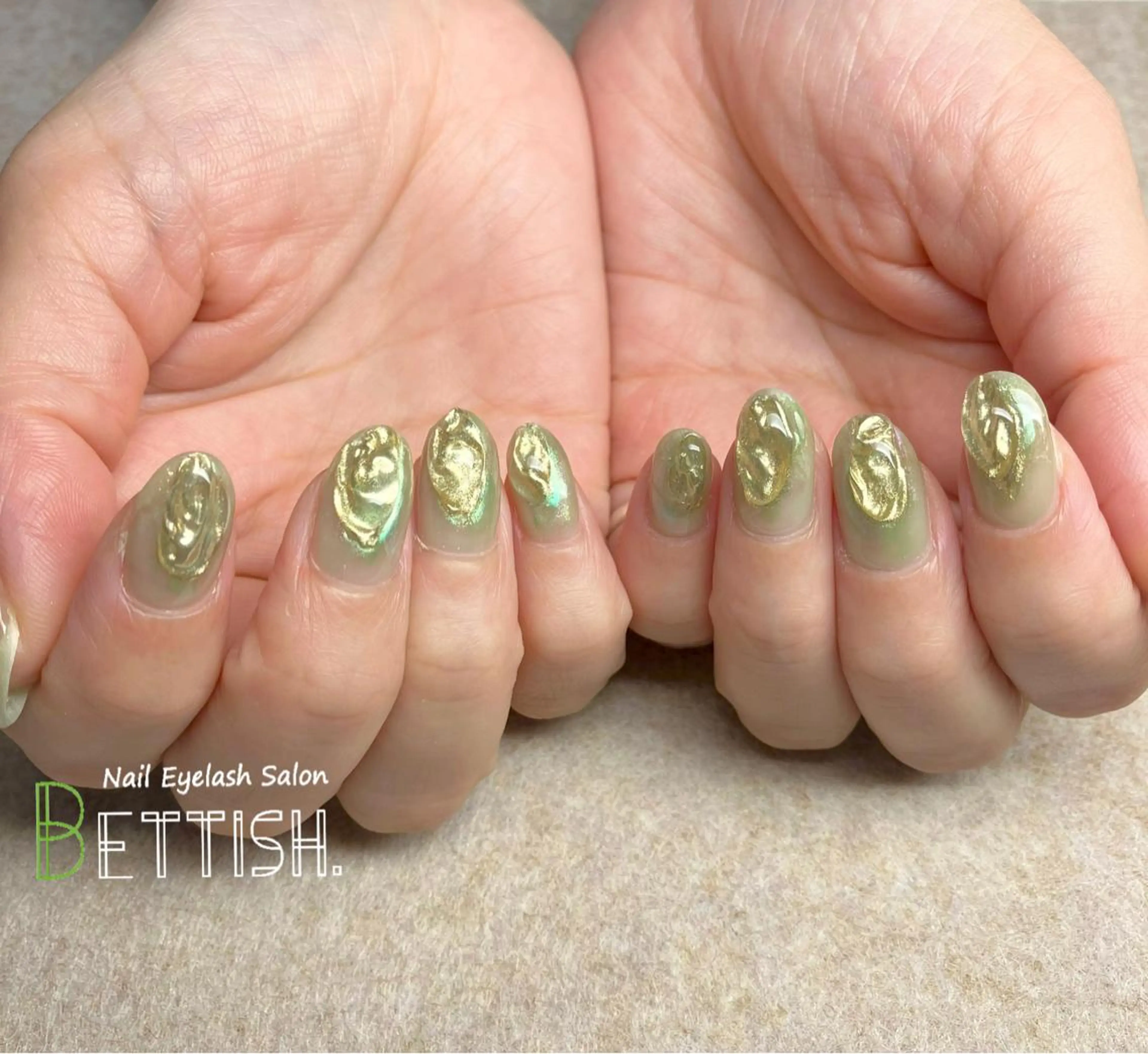ネイル グリーン BETTISH. KUMIKO☺︎︎のネイルデザイン