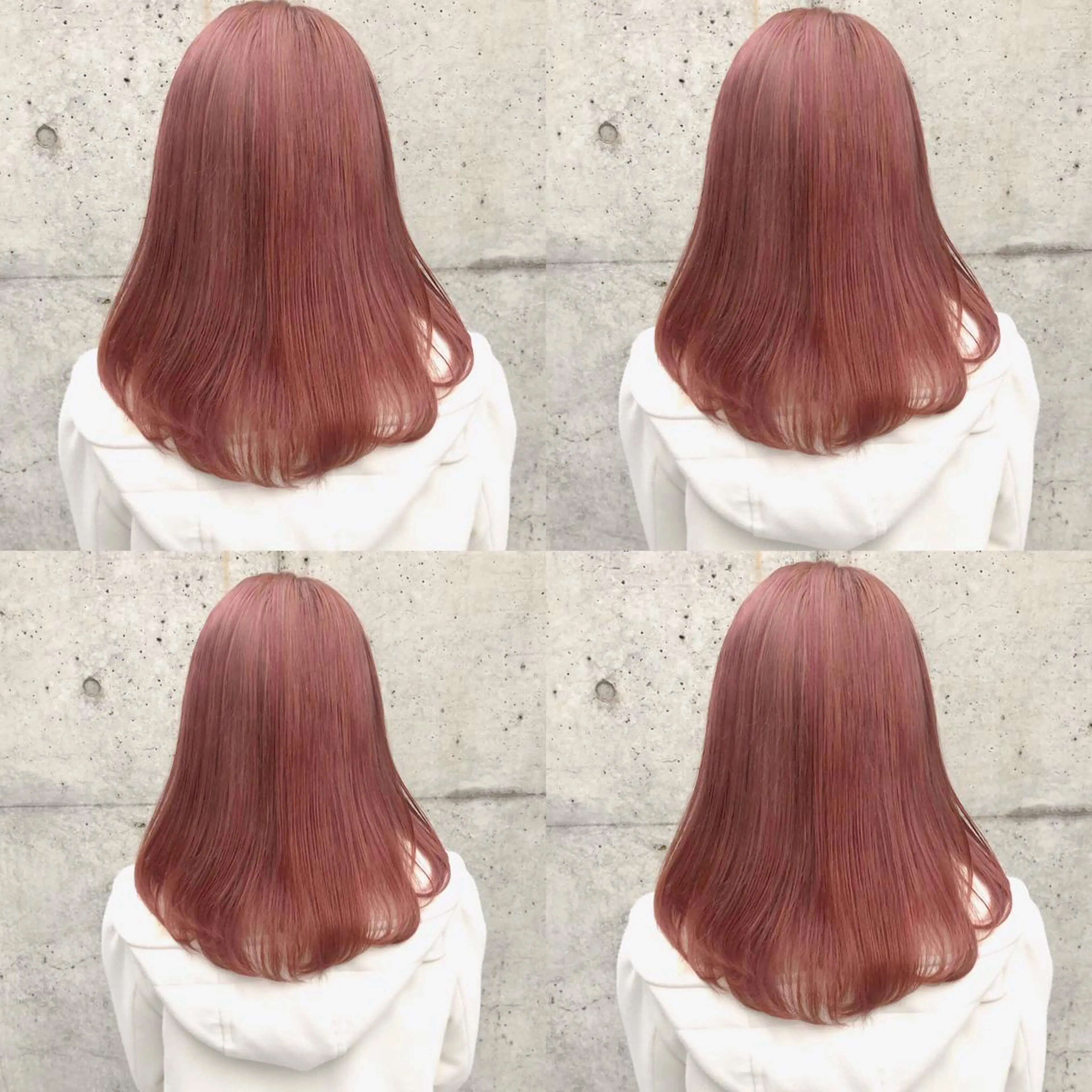 ミディアム カラー ヘアカラー トリートメント 韓国レイヤーカット/ 儚げカラーチナツのヘアスタイル