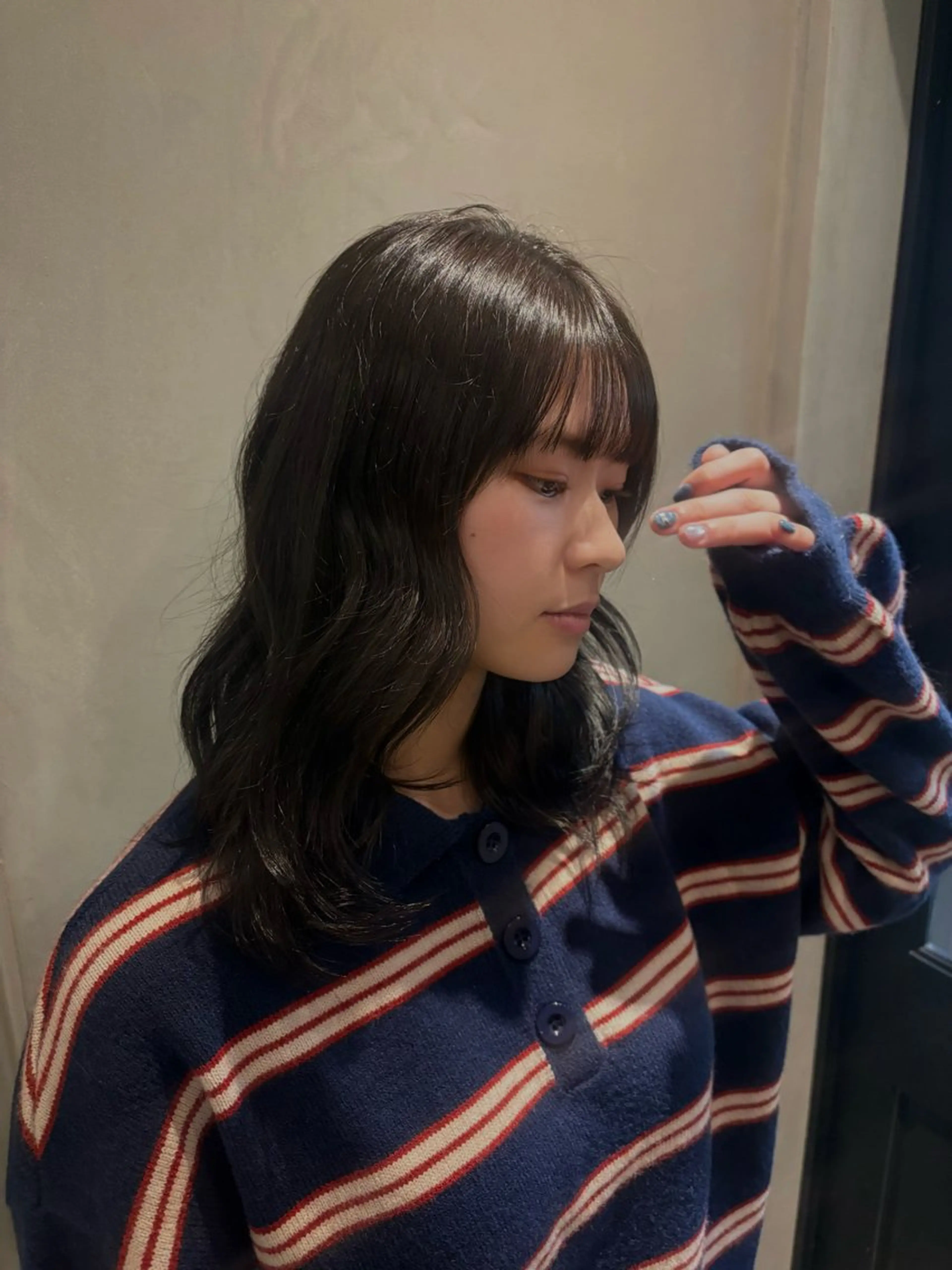 セミロング シャドウパーマ/新宿 /女子パーマ/和真のヘアスタイル