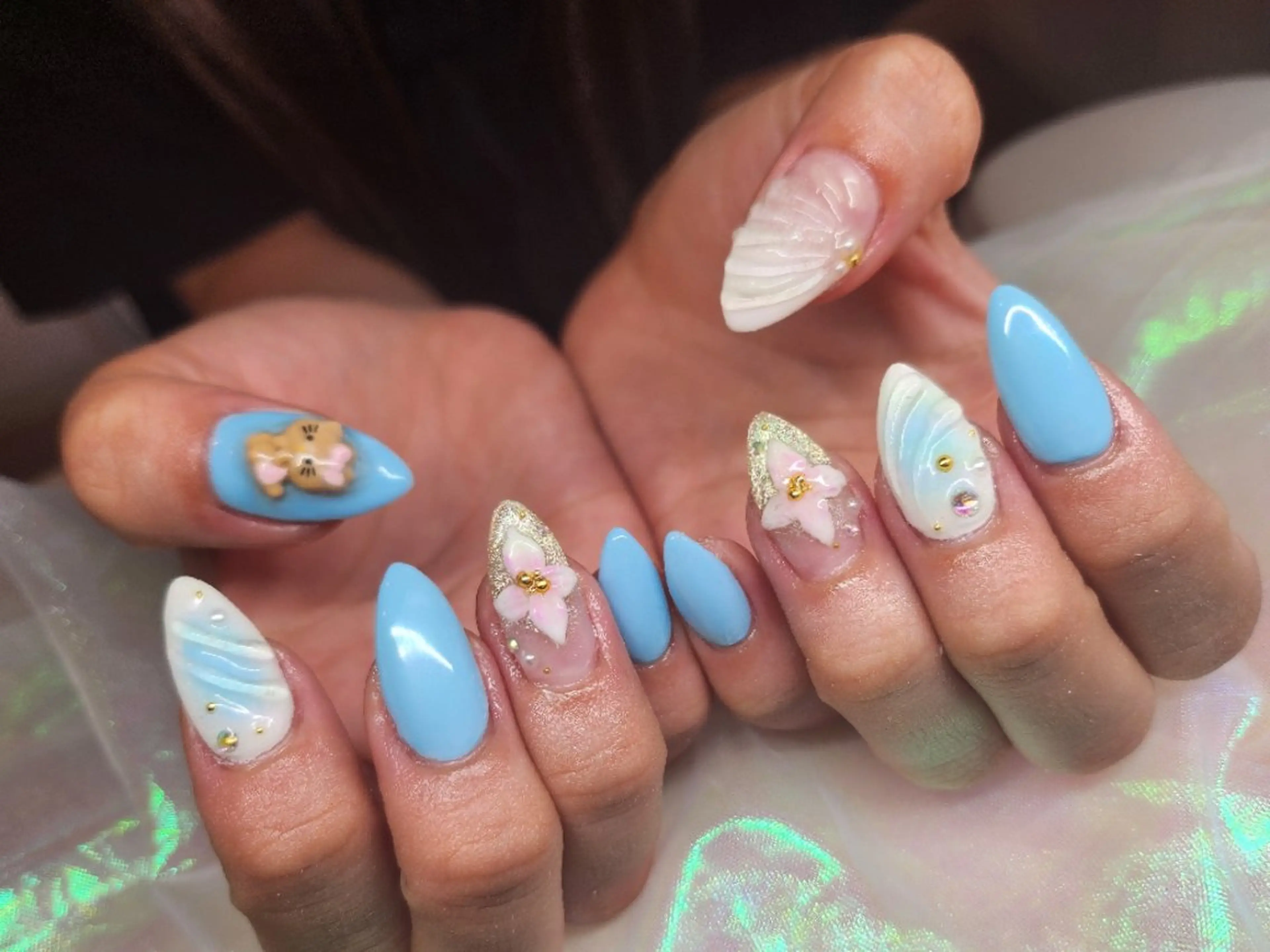 ネイル ハンドネイル 💜bora .のネイルデザイン