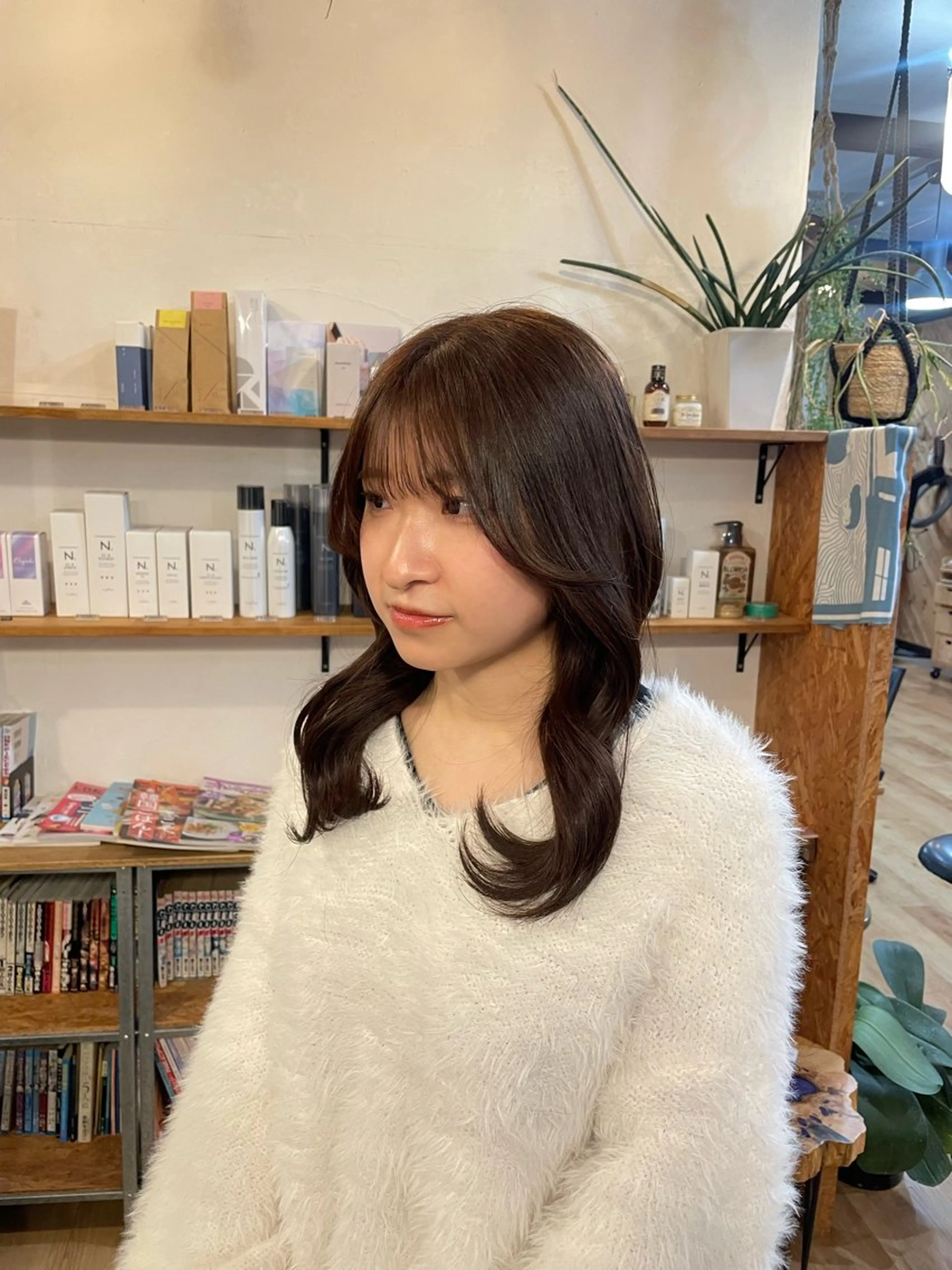 【平日限定】ワンカラー＋（3stepトリートメントorヘッドスパ）＋前髪カットの写真