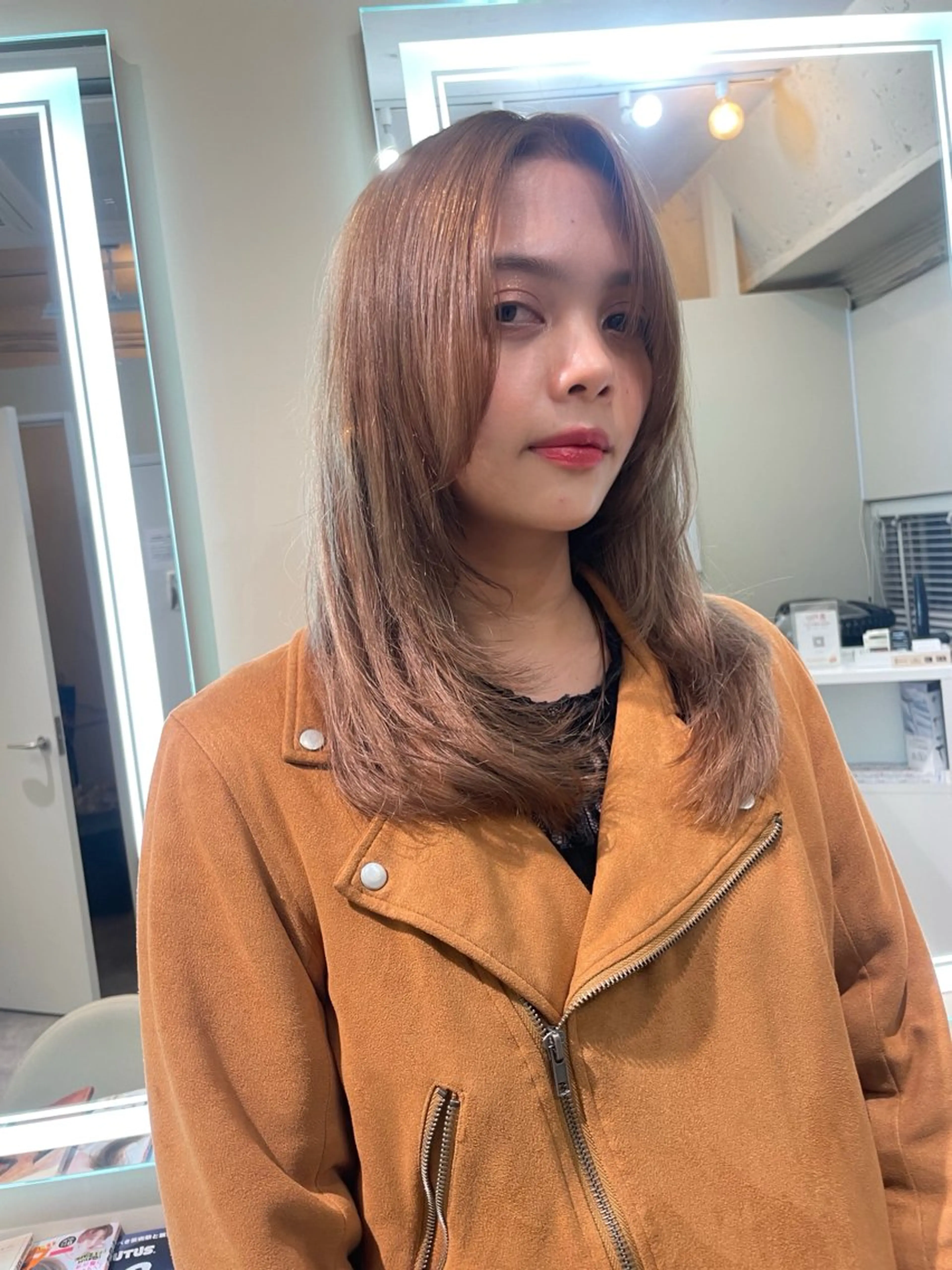 ミディアム カット ヘアカラー 🐶メンズカット SYUMA🐶のヘアスタイル