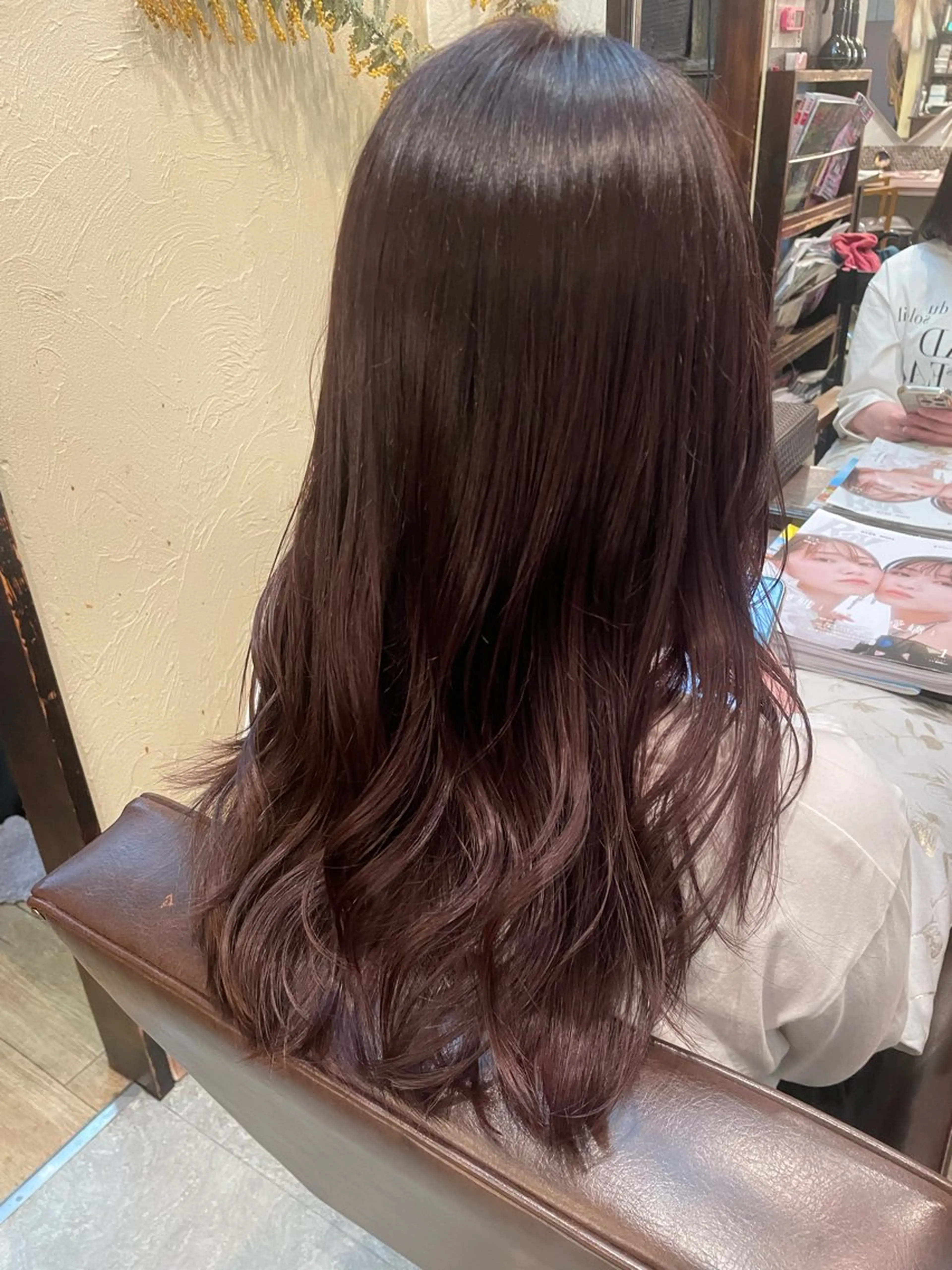 ロング カラー ブラウンカラー ダークブラウン hair  make echo所属・hair make echo滿木あい花のヘアスタイル