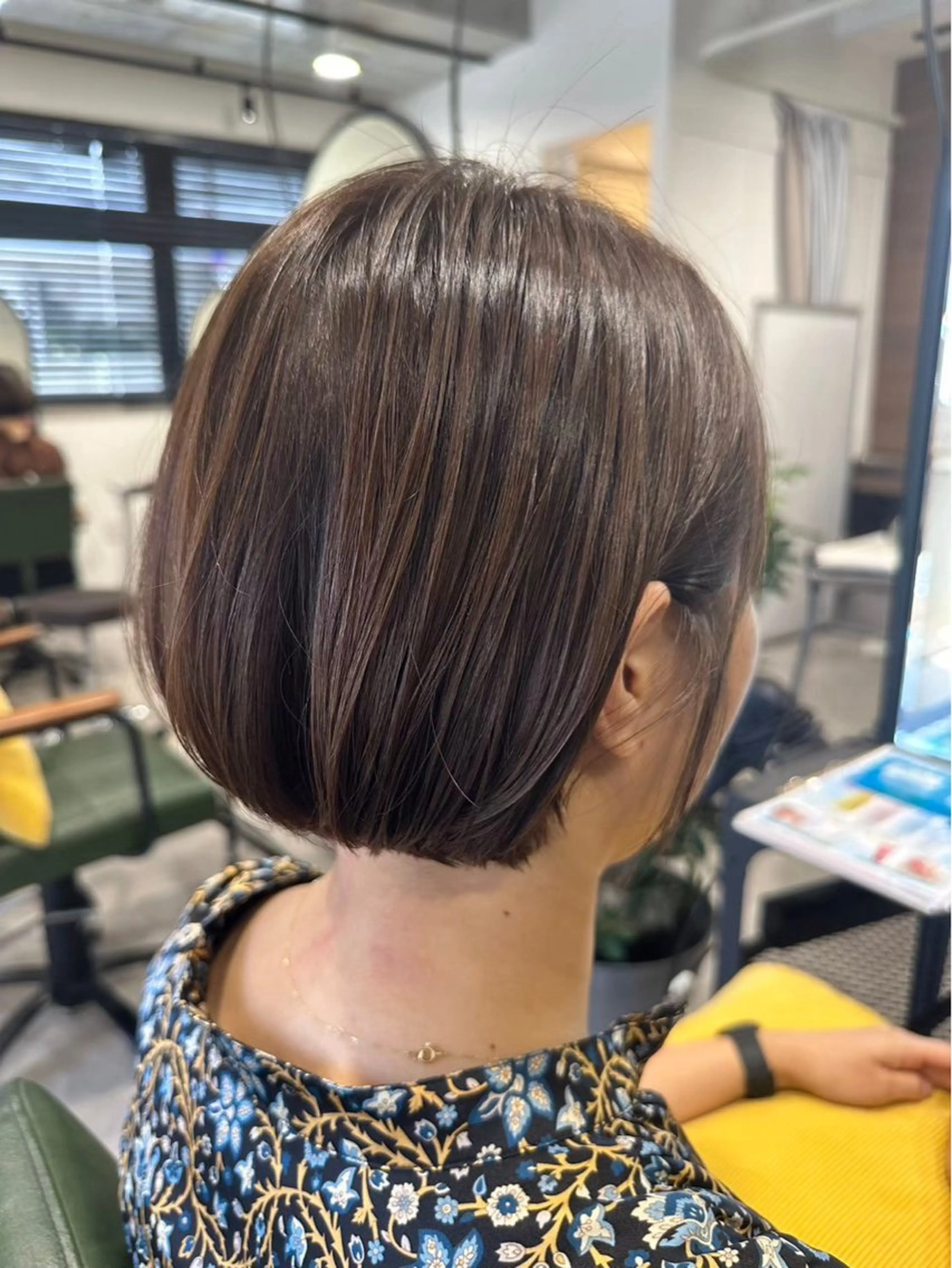 ショート カラー ヘアカラー トリートメント 平尾/艶カラー/ アッシュ系/中川誠大のヘアスタイル