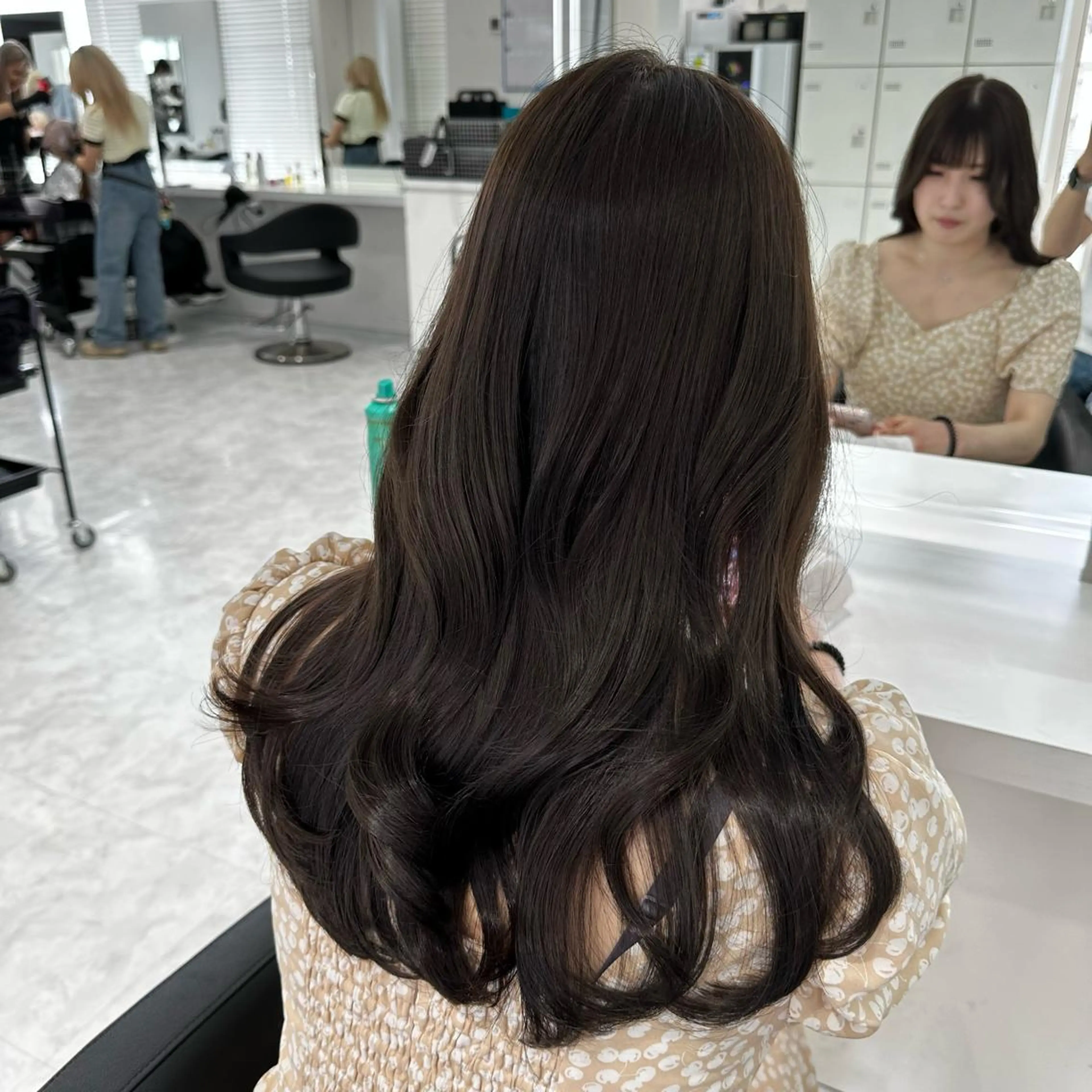 ロング カラー カット ヘアカラー トリートメント ヘッドスパ ヘアセット ♡上品韓国髪♡ブラ ウン/SAYATOのヘアスタイル