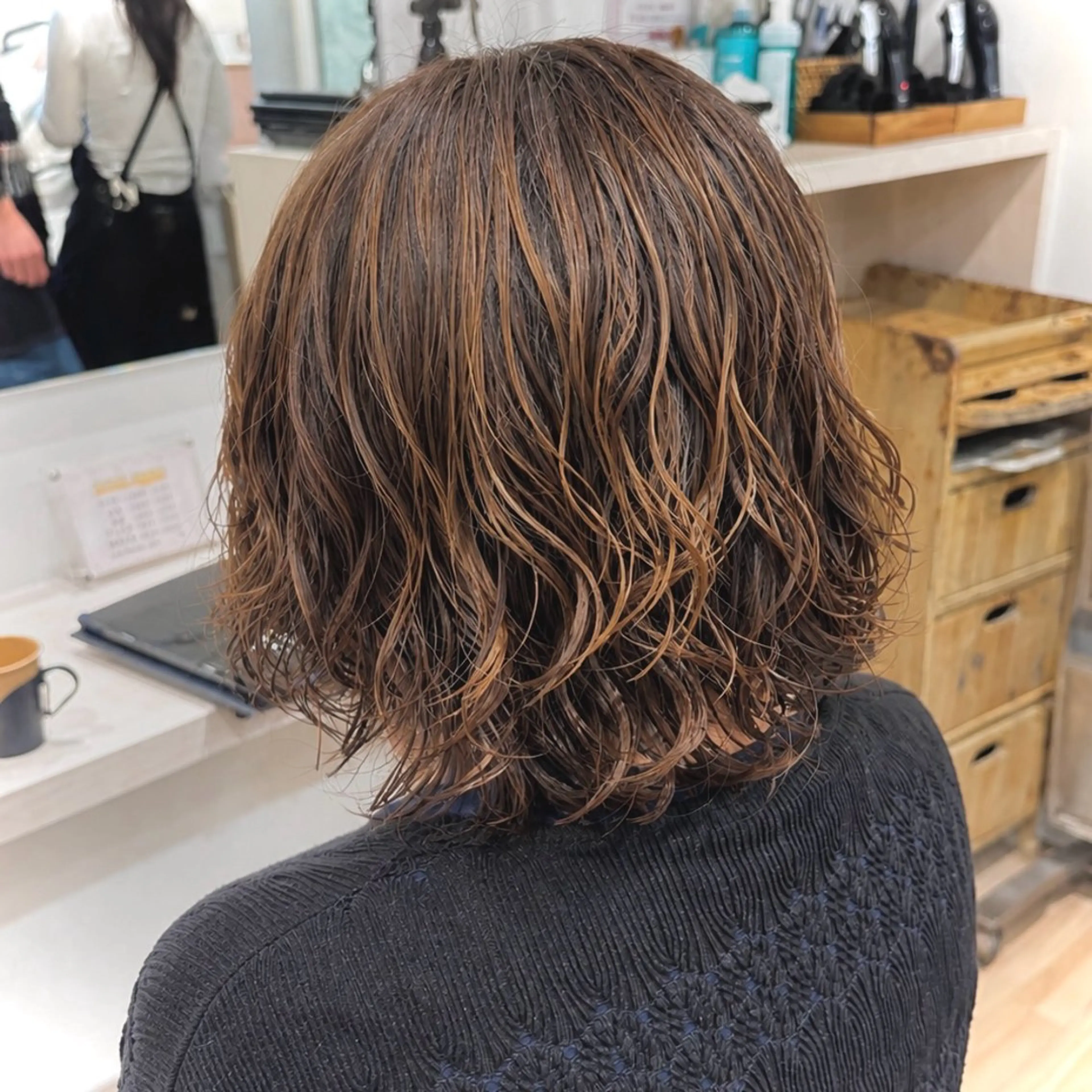 ショート パーマ デジタルパーマ カット パーマ トリートメント かどた はるなのヘアスタイル