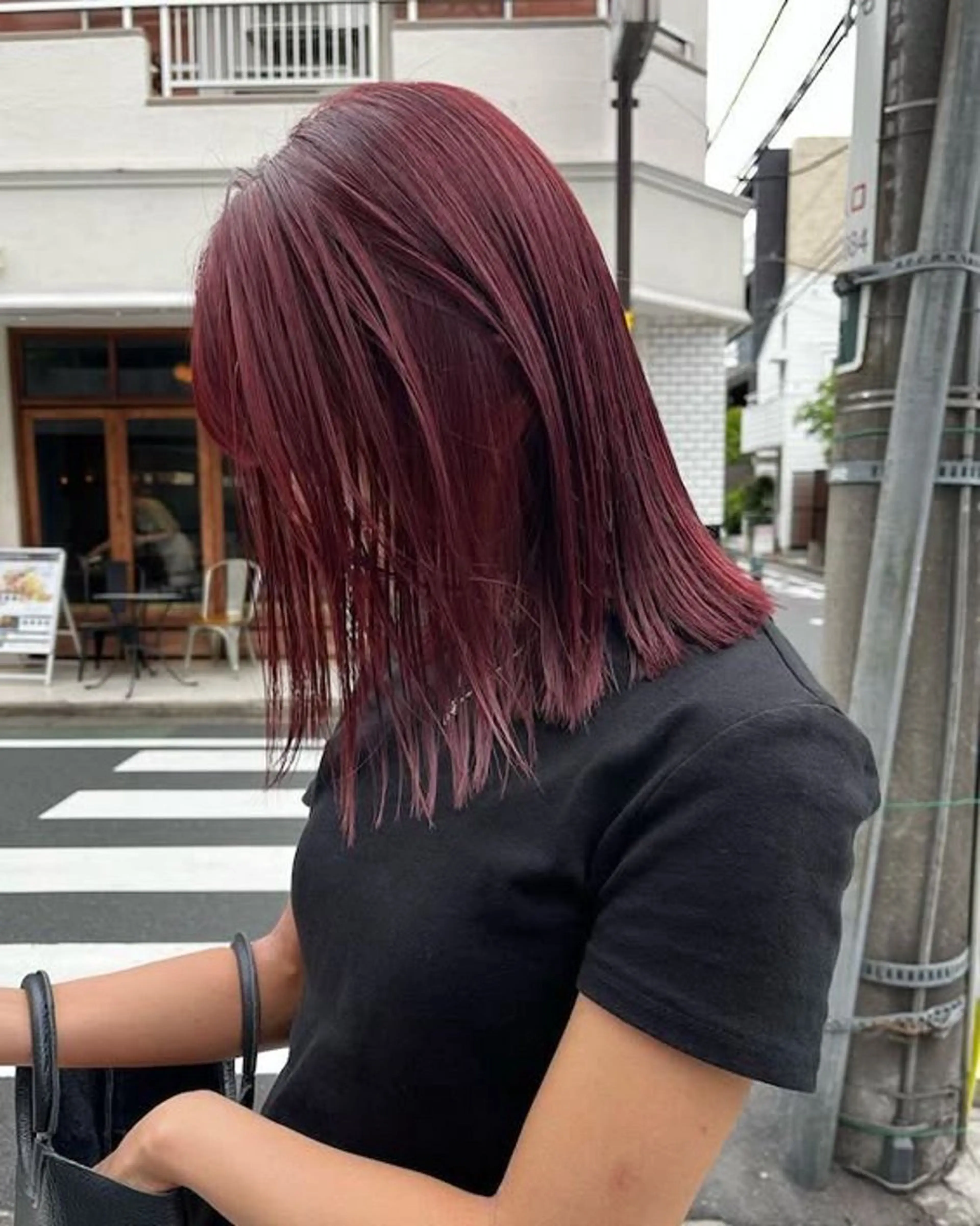 ミディアム ヘアカラー 艶髪໒꒱／透明感 カラー🍀_そら🪽のヘアスタイル