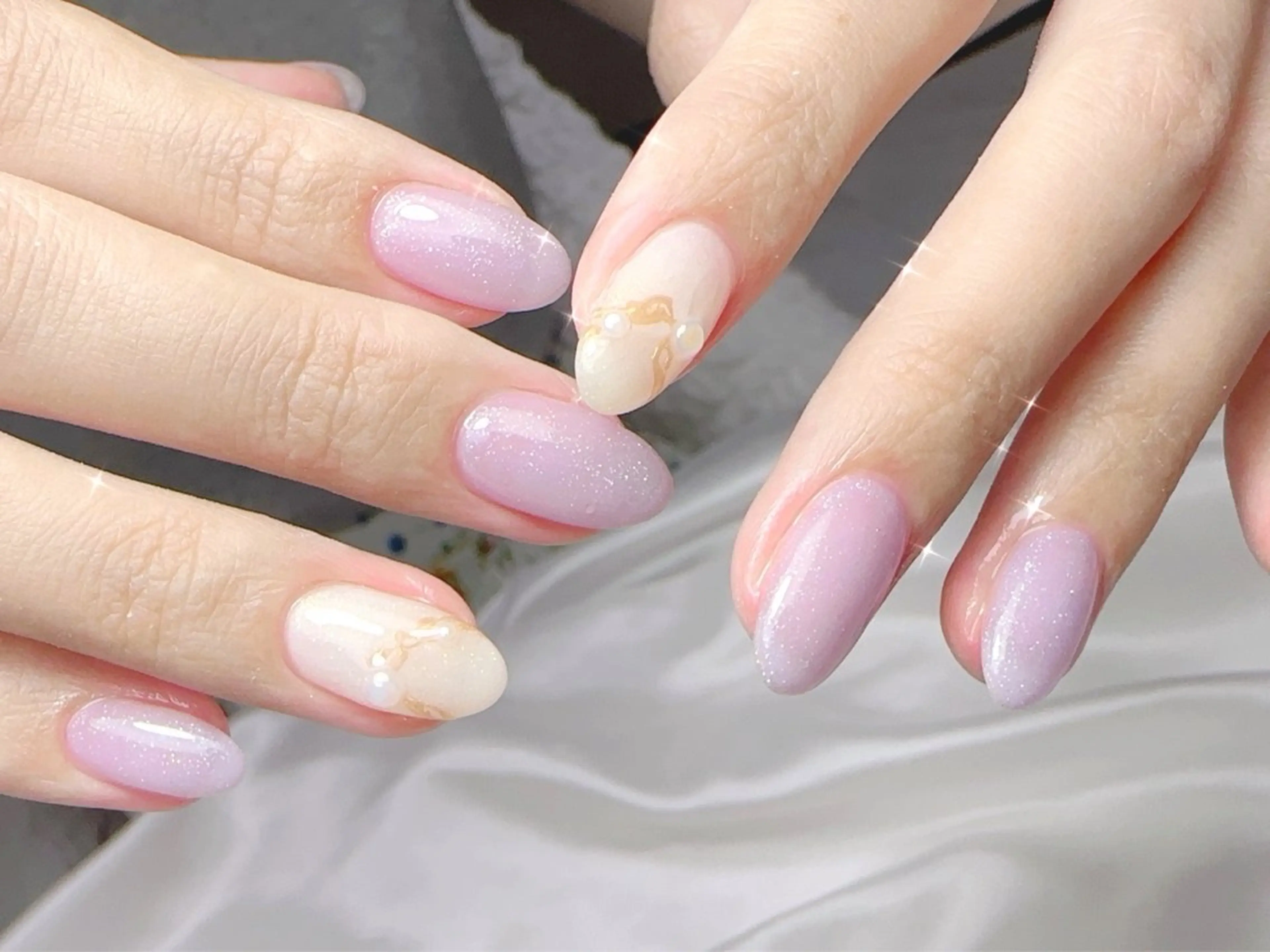 ネイル ハンドネイル Cherie PINKのネイルデザイン