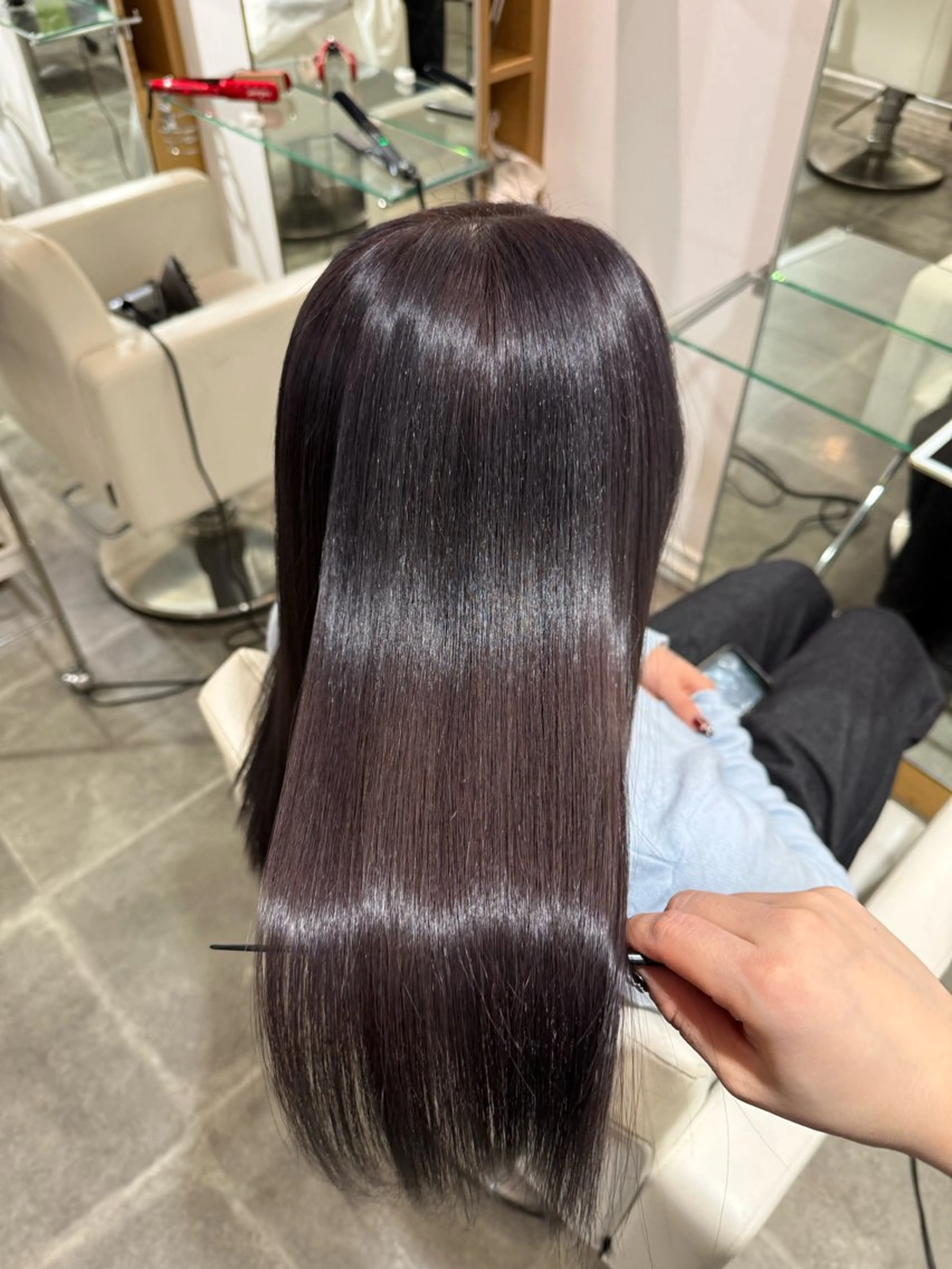 ロング 縮毛矯正 縮毛矯正 原宿♡透明感カラー♡ 縮毛矯正【MAYU】のヘアスタイル