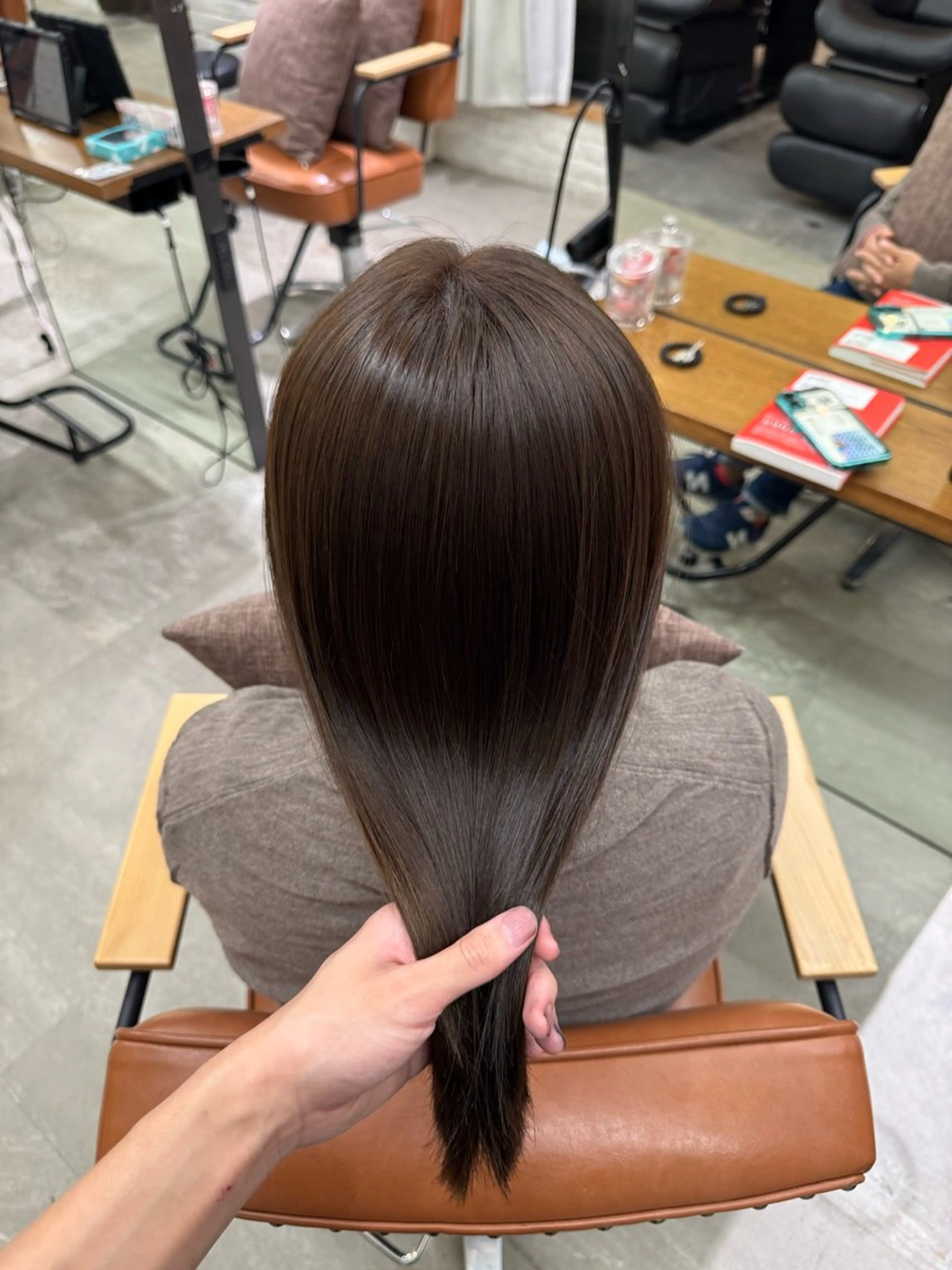 ミディアム 縮毛矯正 ヘアカラー トリートメント 銀座/似合わせ /髪質改善/あおのヘアスタイル