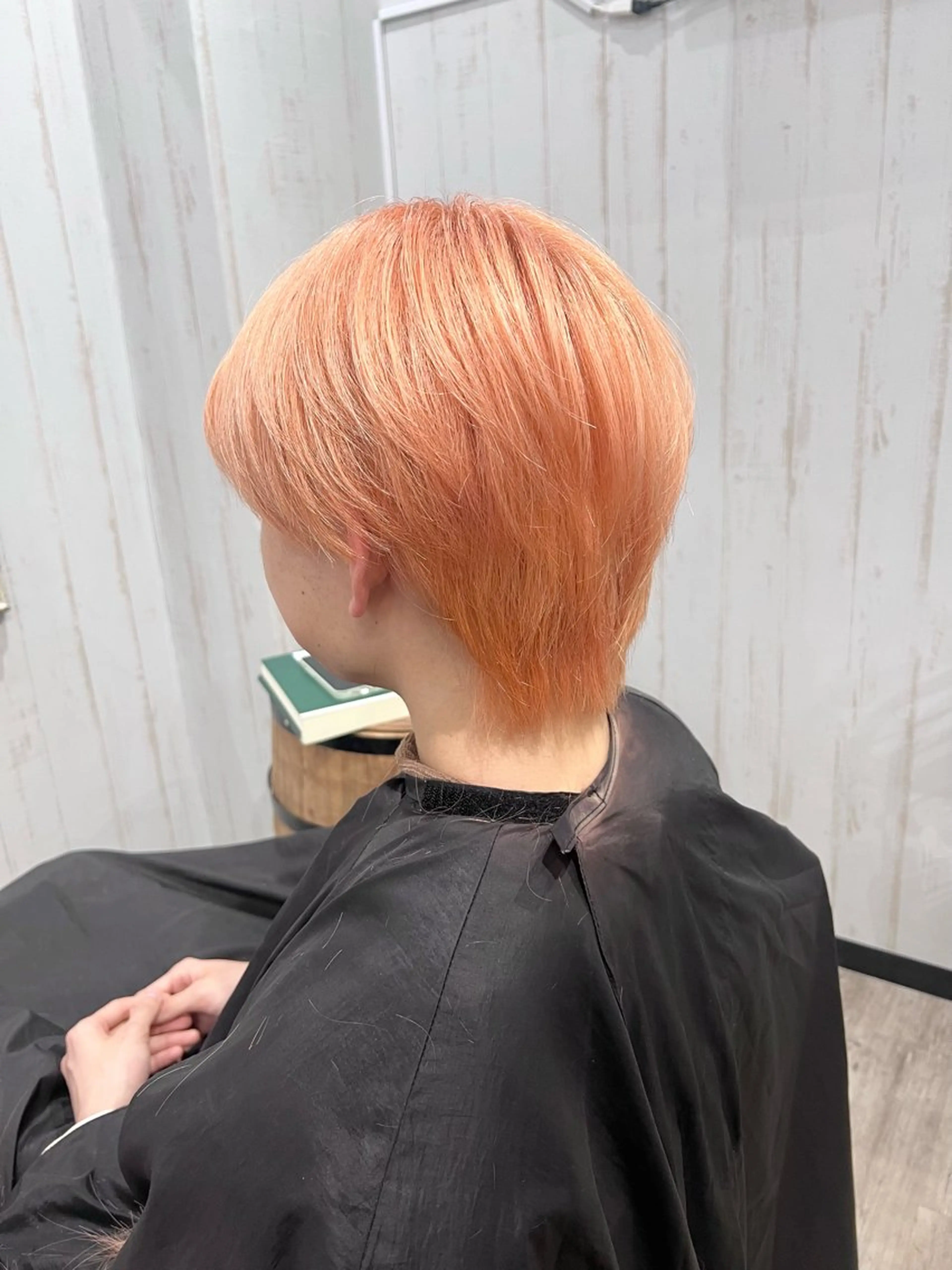 カラー メンズ メンズブリーチ ブリーチ オレンジ ピンクカラー ヘアカラー トリートメント 艶髪/ハイトーン特化 店長/SHOHEIのヘアスタイル