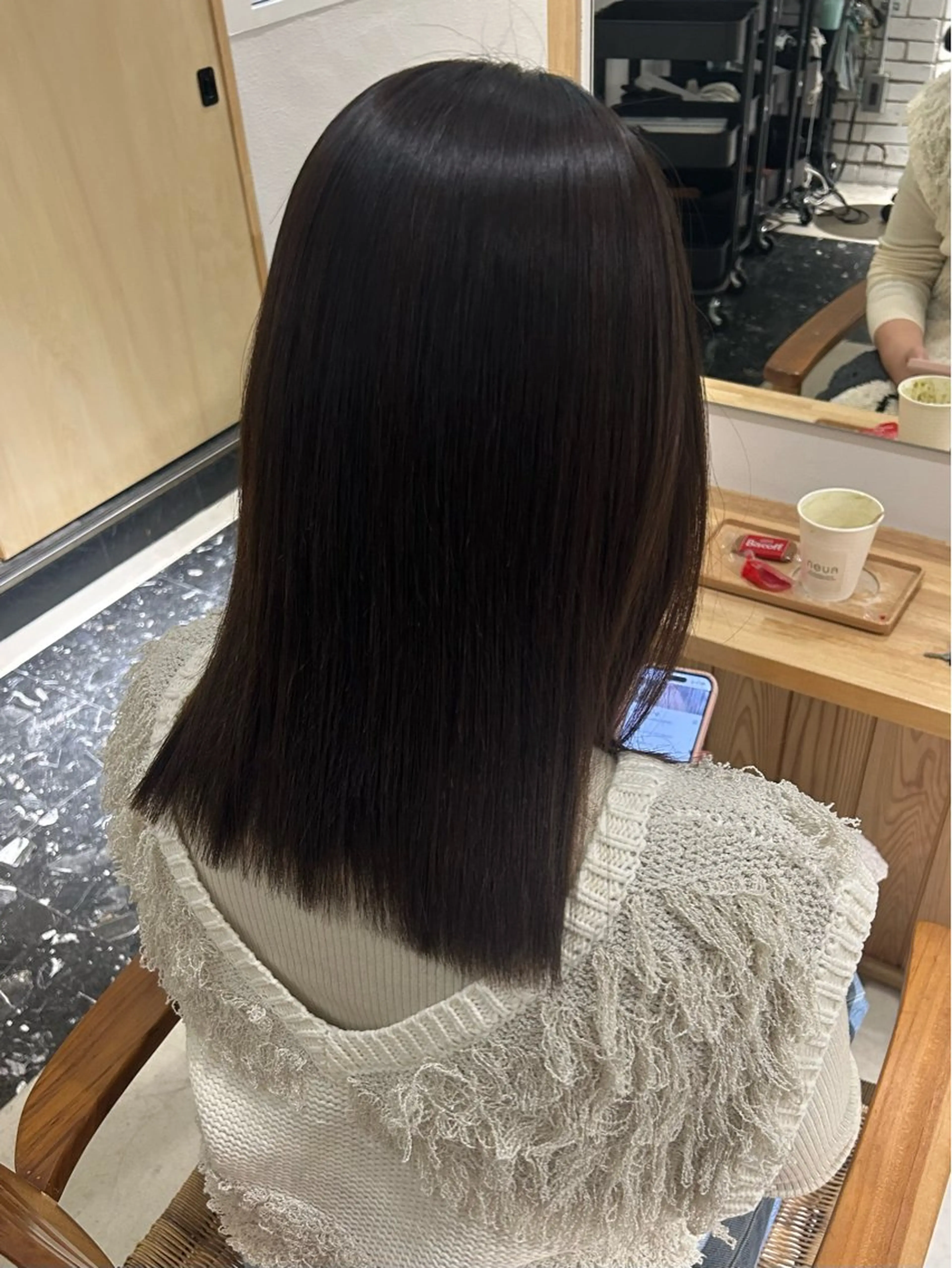 縮毛矯正 chiharu 𝜗𝜚꙳.*のヘアスタイル