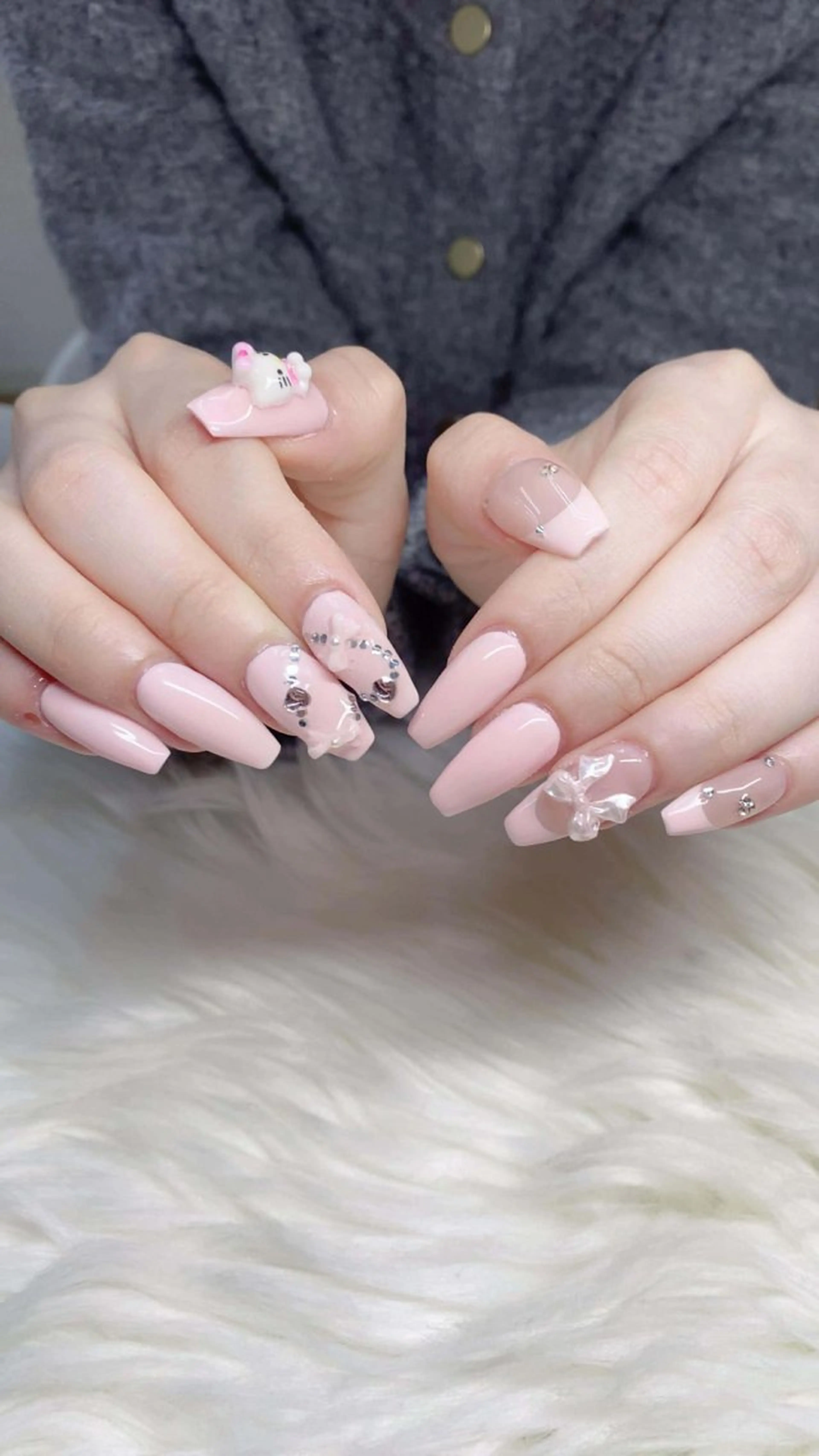 ネイル フレンチネイル グラデーション 韓国ネイル マグネットネイル ニュアンスネイル ハンドネイル Squen Nail 【持ち込みOK】のネイルデザイン