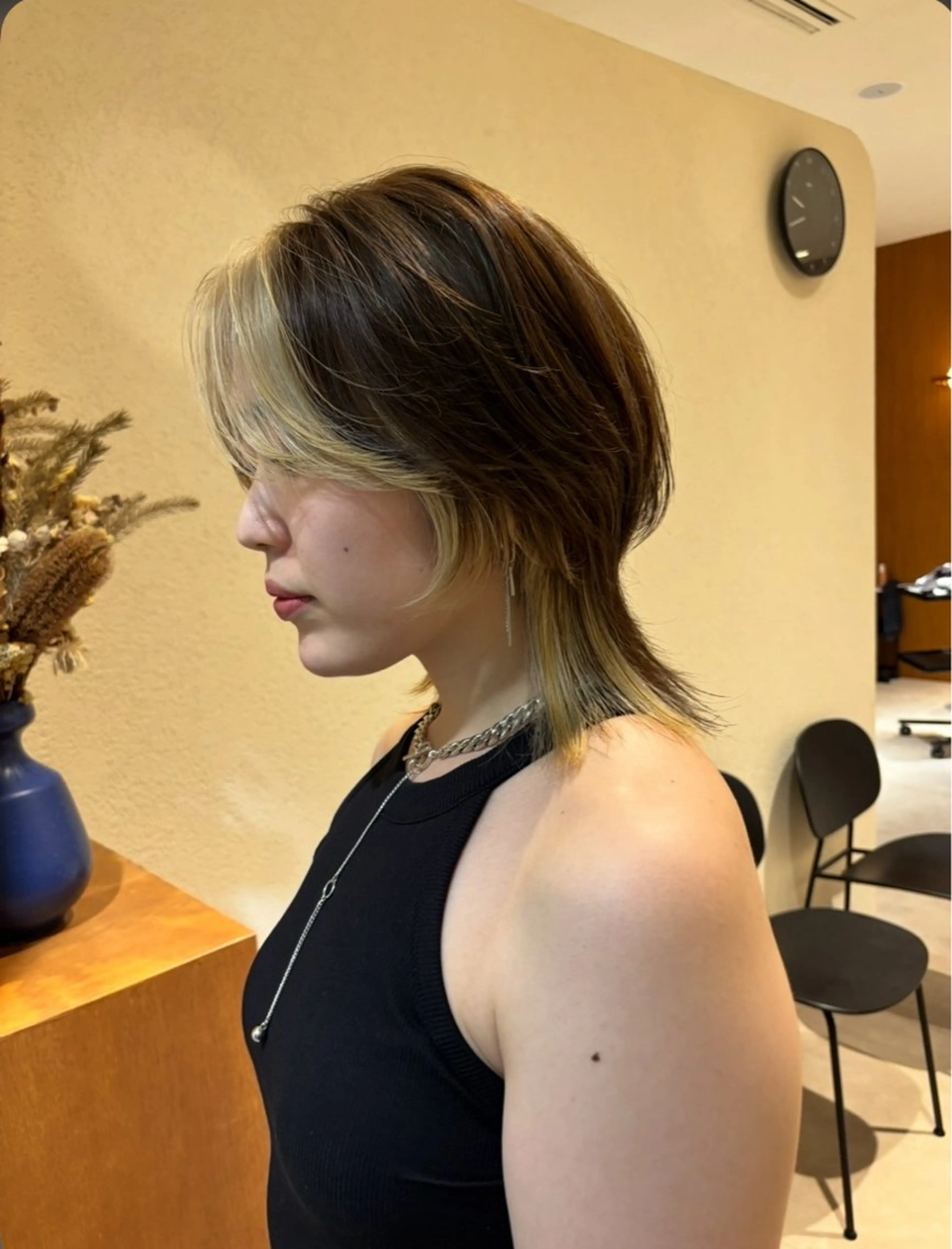 ミディアム デザインカット Rako .のヘアスタイル
