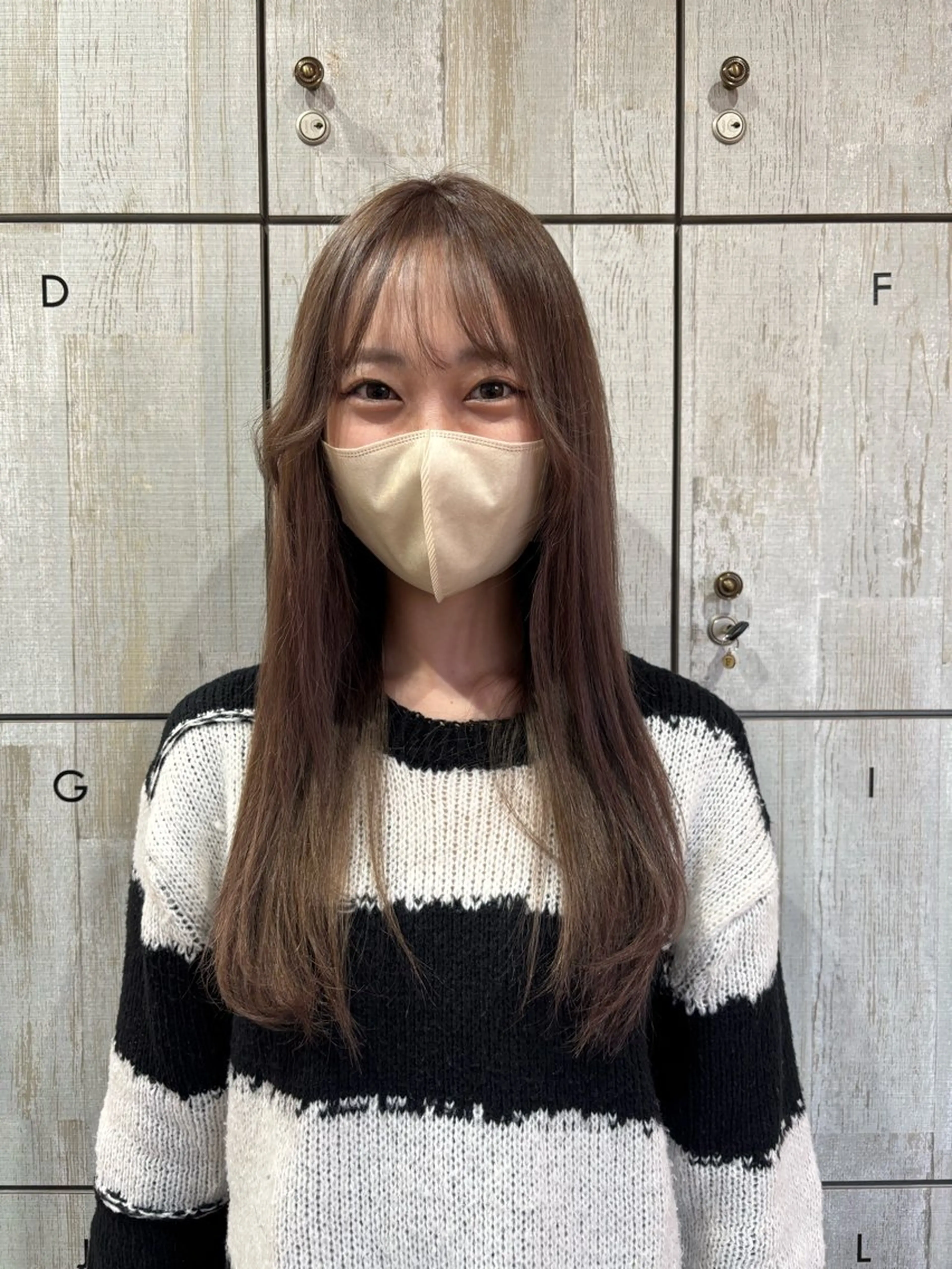 ロング カラー ベージュカラー ブリーチ ケアブリーチ 似合わせレイヤー/ Wカラー🧸こころのヘアスタイル