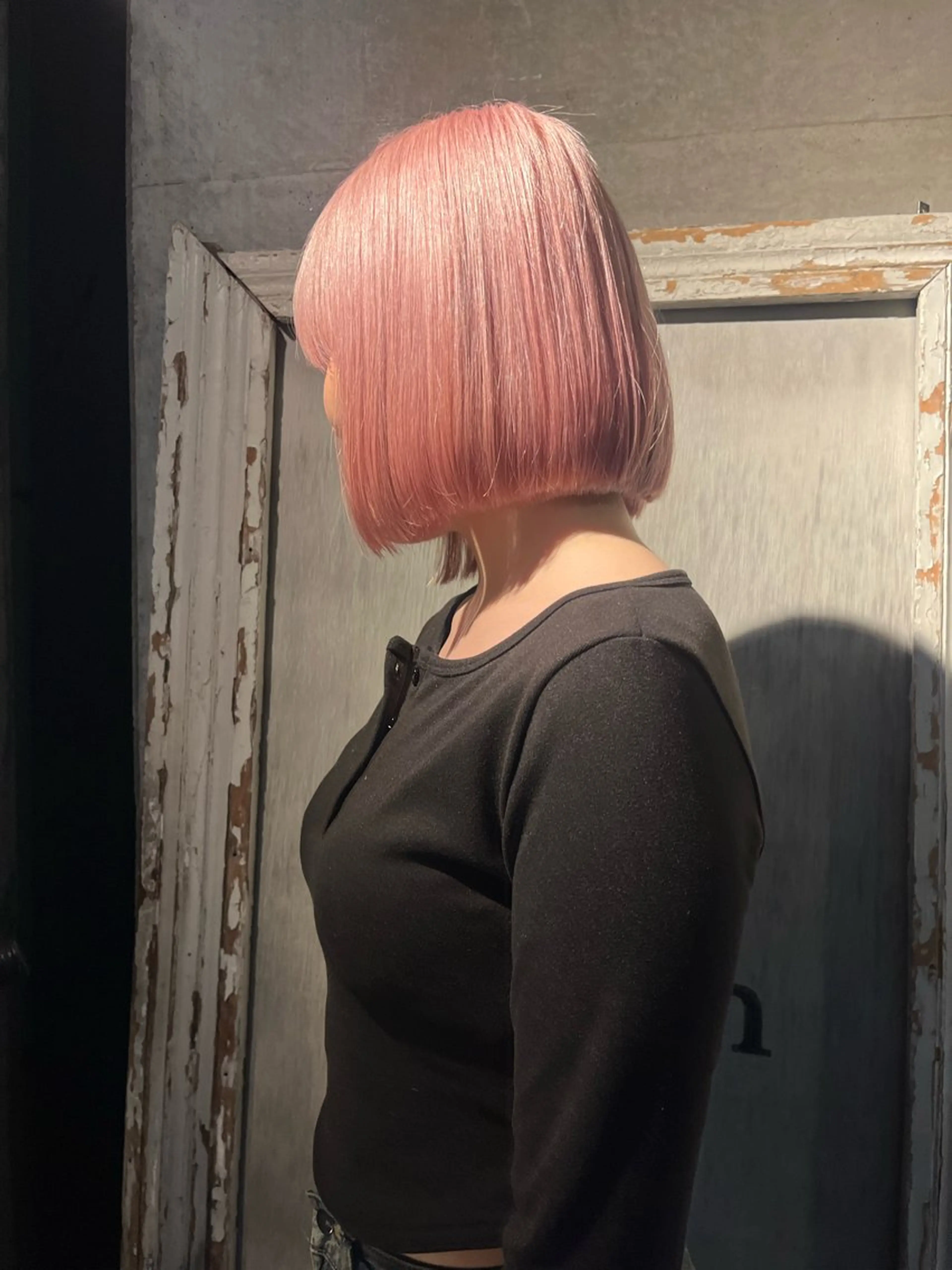 ミディアム カラー ヘアカラー トリートメント ハイトーン/顔まわり レイヤー/YUKAのヘアスタイル