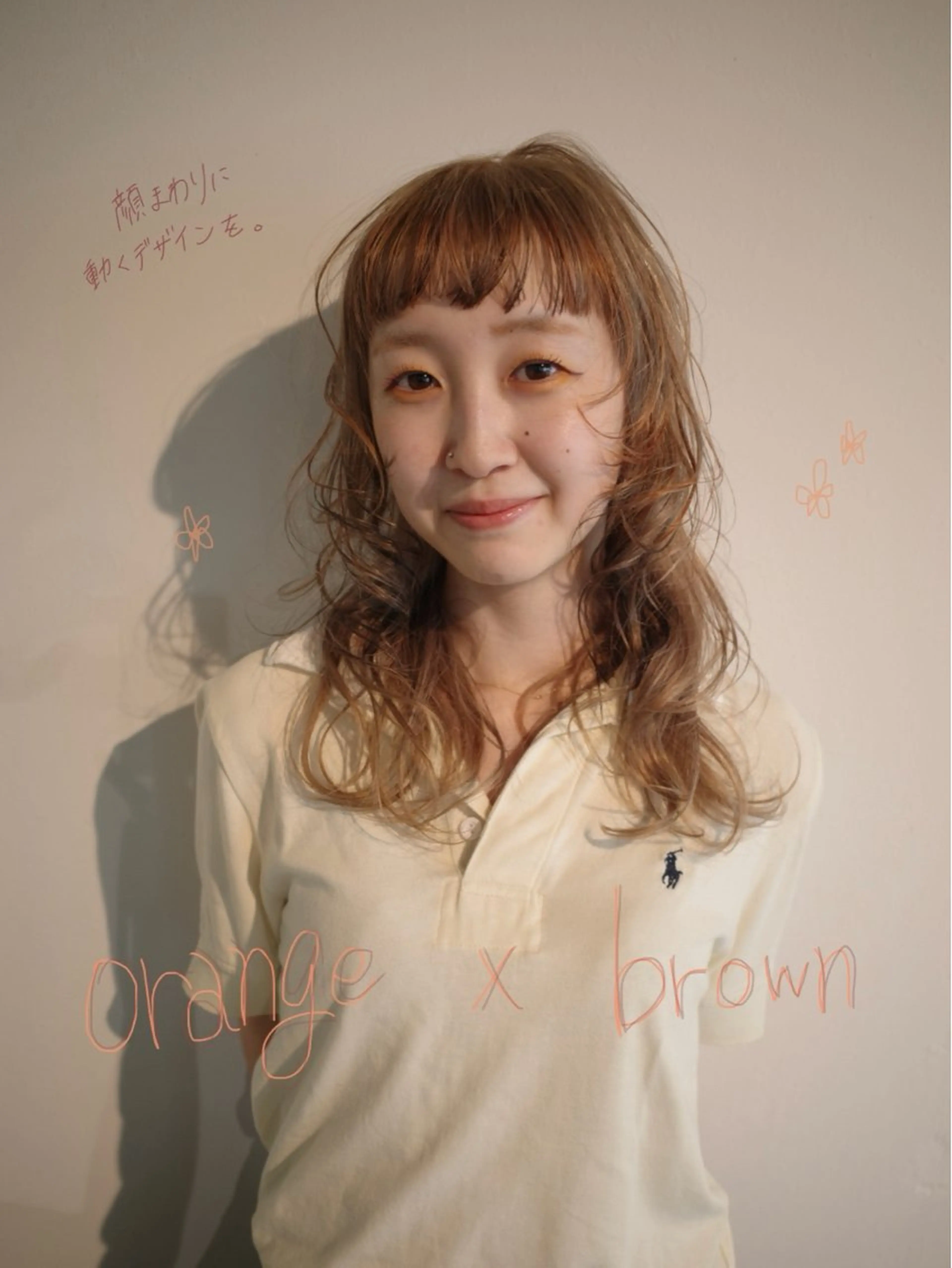 ロング デザインカット 顔まわりレイヤー レイヤーカット 安藤 結花のヘアスタイル