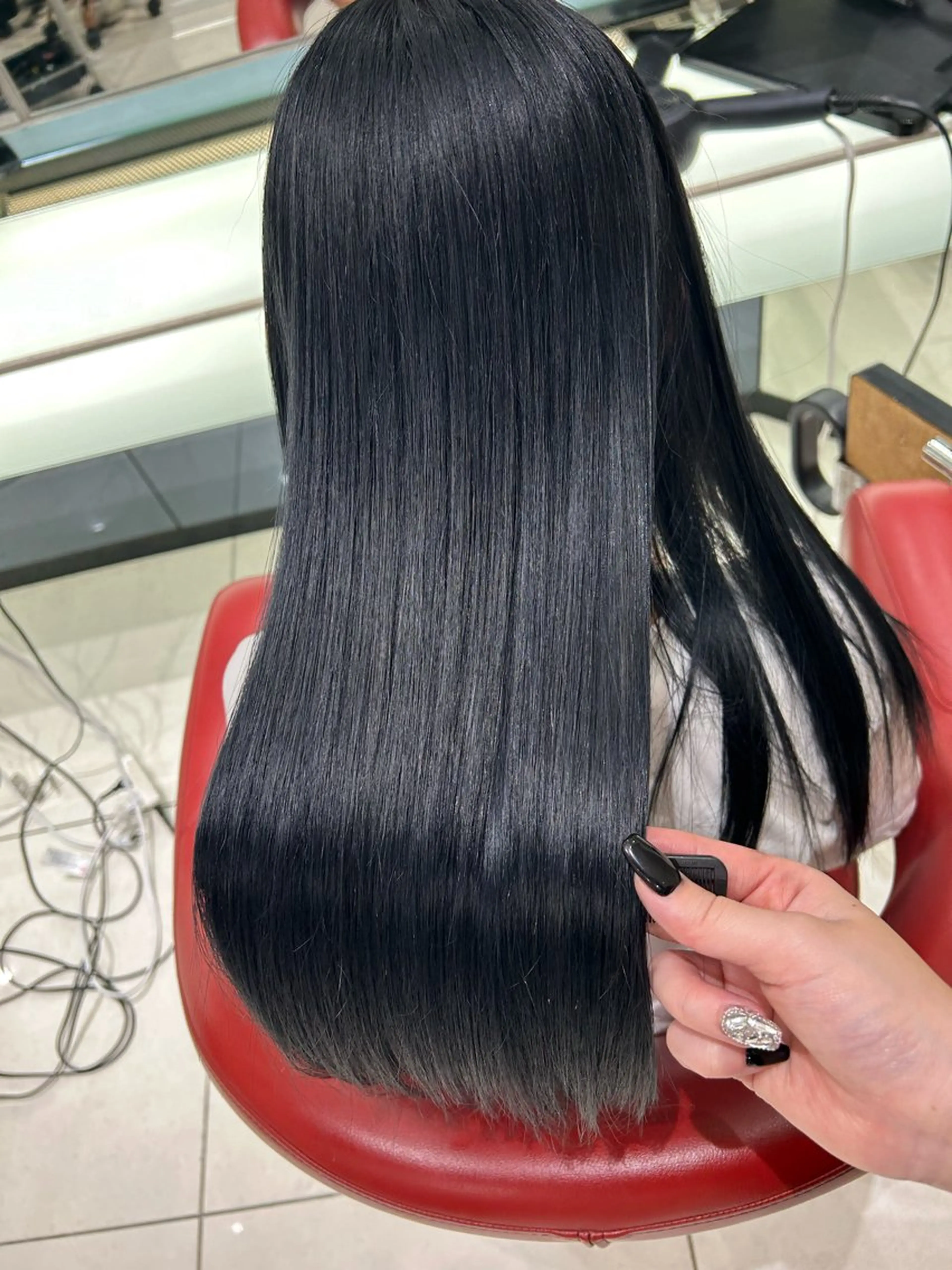 ロング カラー 縮毛矯正 ヘアカラー Hotaru/梅田 /茶屋町のヘアスタイル