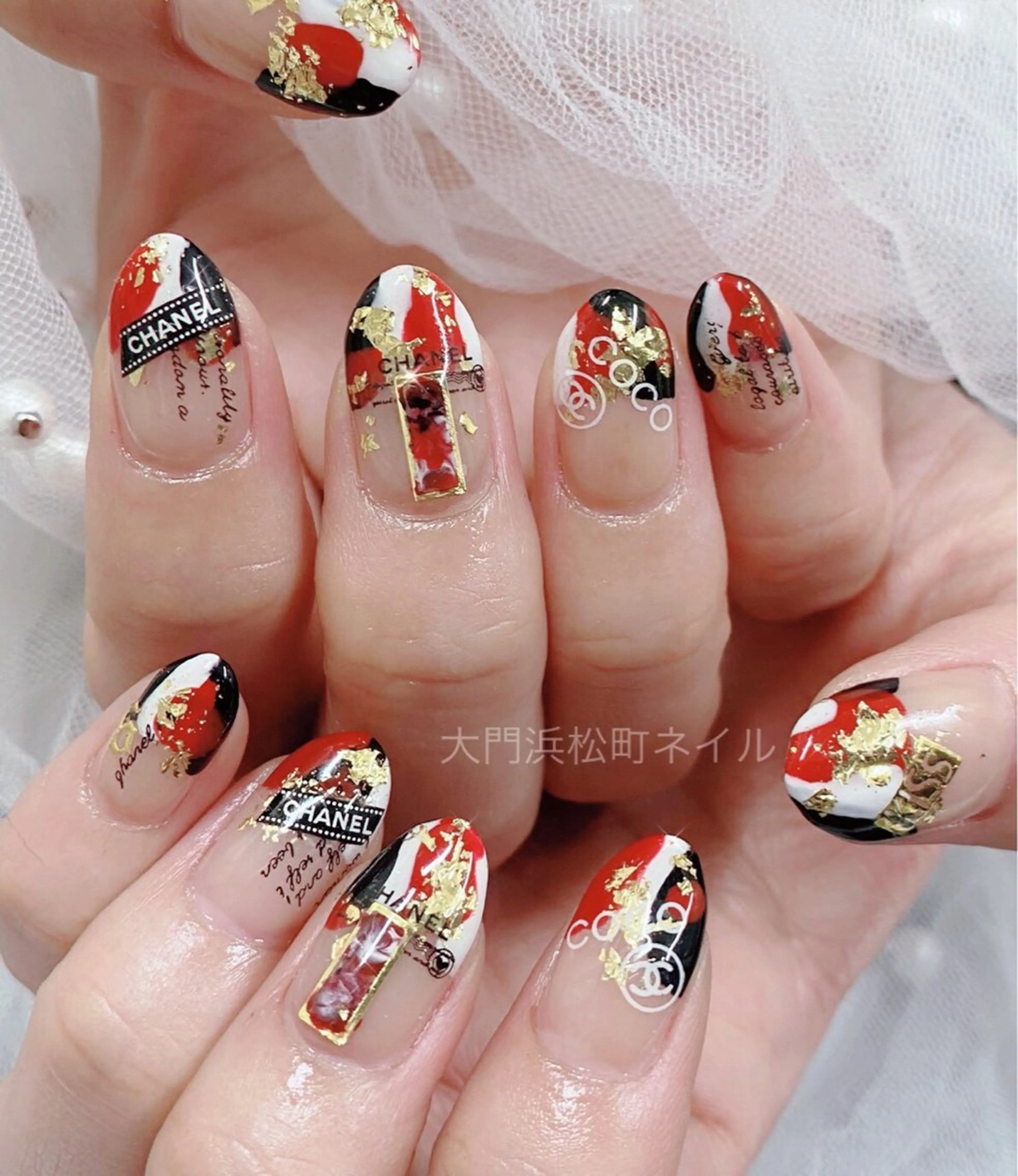 ネイル フレンチネイル ガラスフレンチ マグネットネイル ミラーネイル オフィスネイル ハンドネイル ハンドケア 大門浜松町 ネイルのネイルデザイン