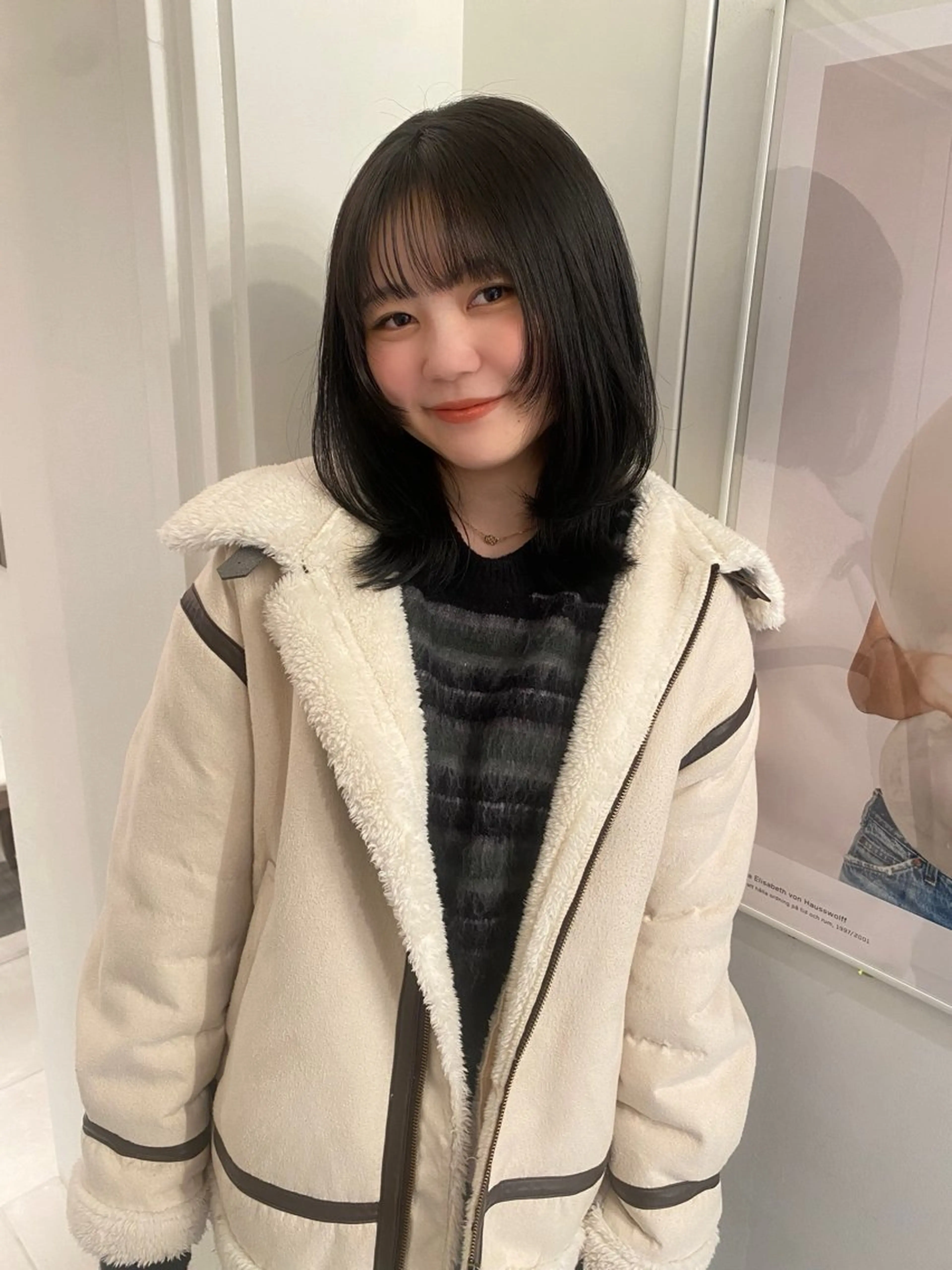 ミディアム カラー カット riria/ボブ /透明感カラー🎀のヘアスタイル