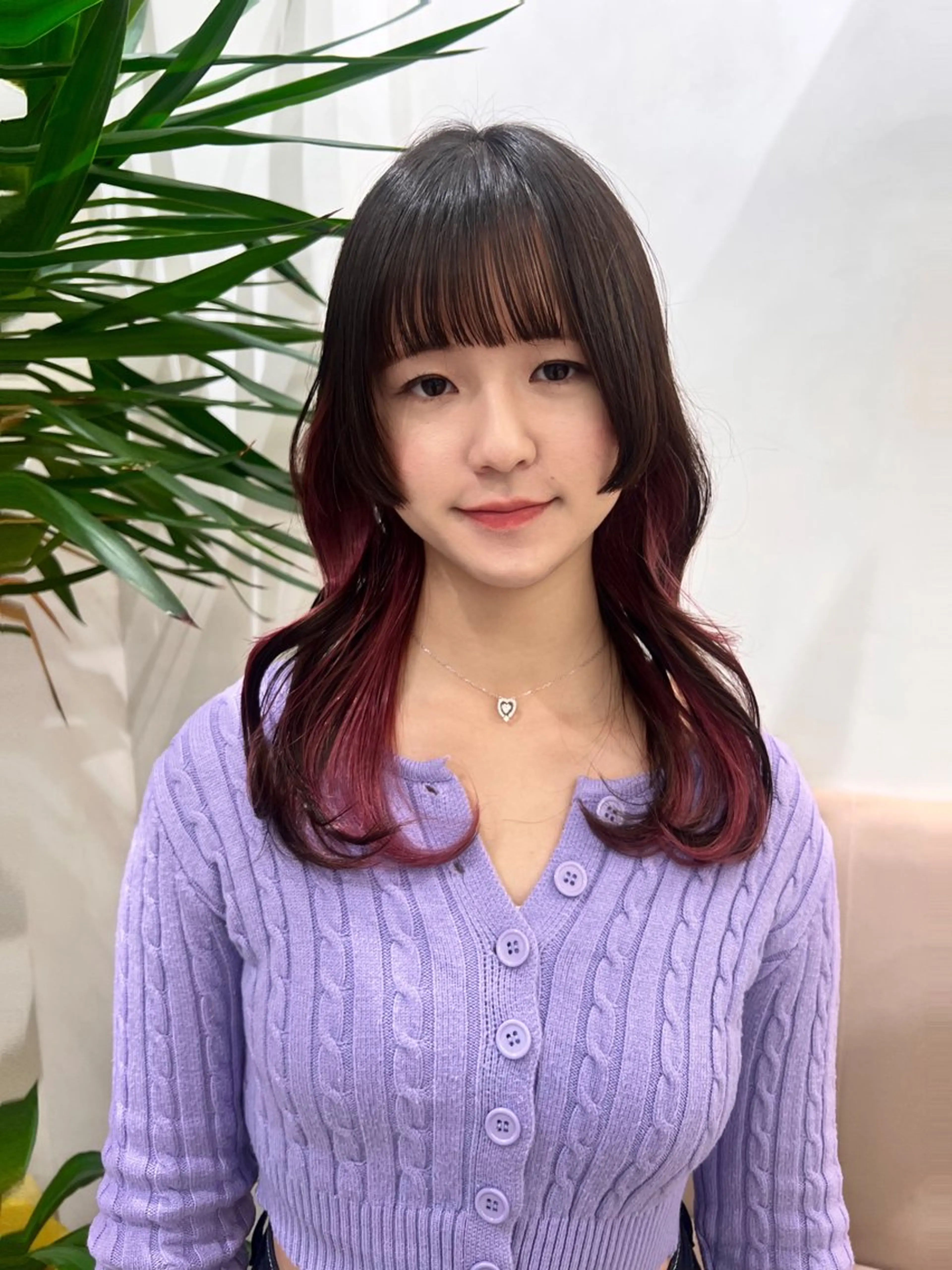 セミロング 髪質改善/レイヤー 暖色/shiinaのヘアスタイル