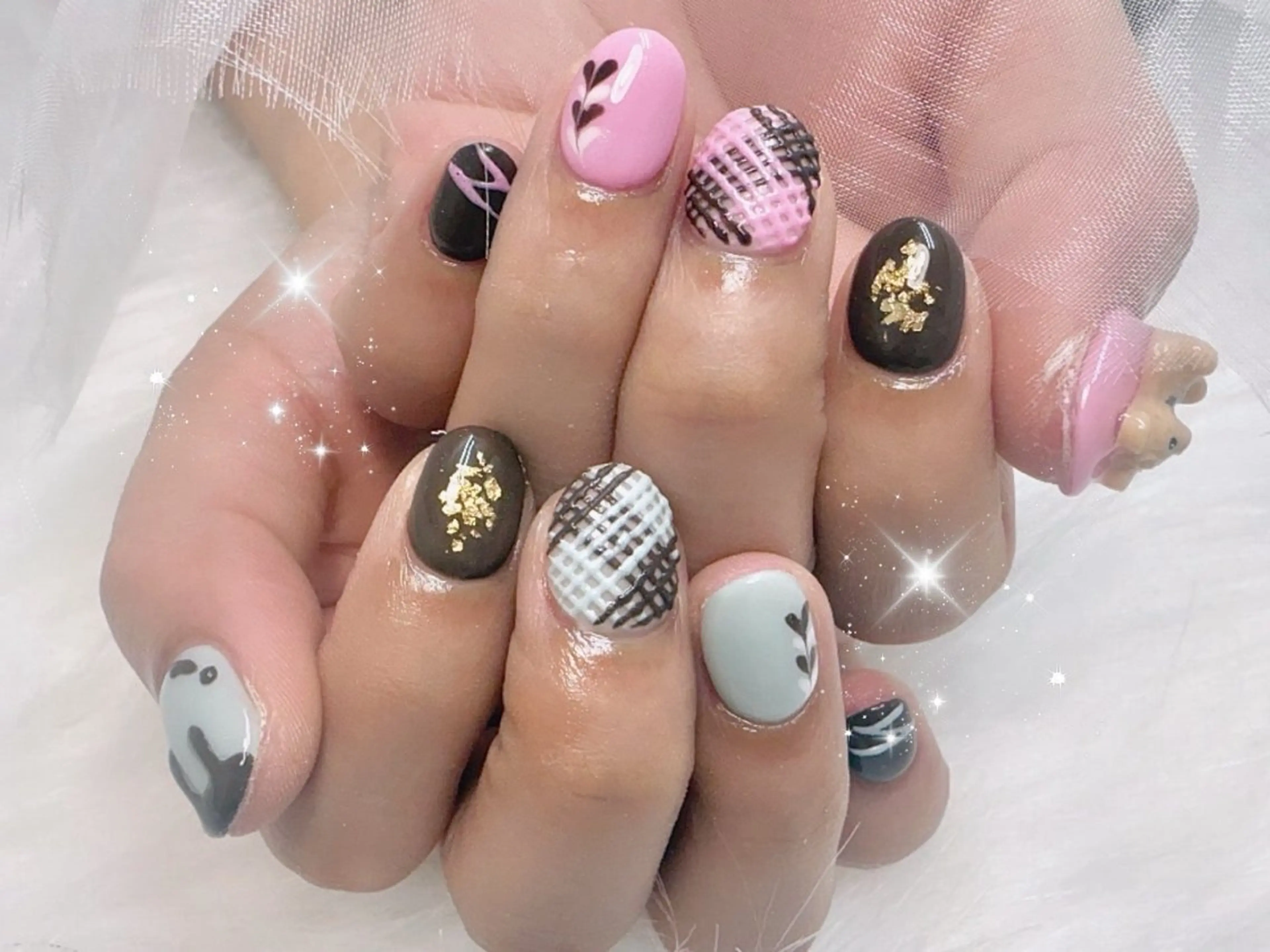 ショート ハンドネイル Lili Nail Studio西荻窪店のネイルデザイン