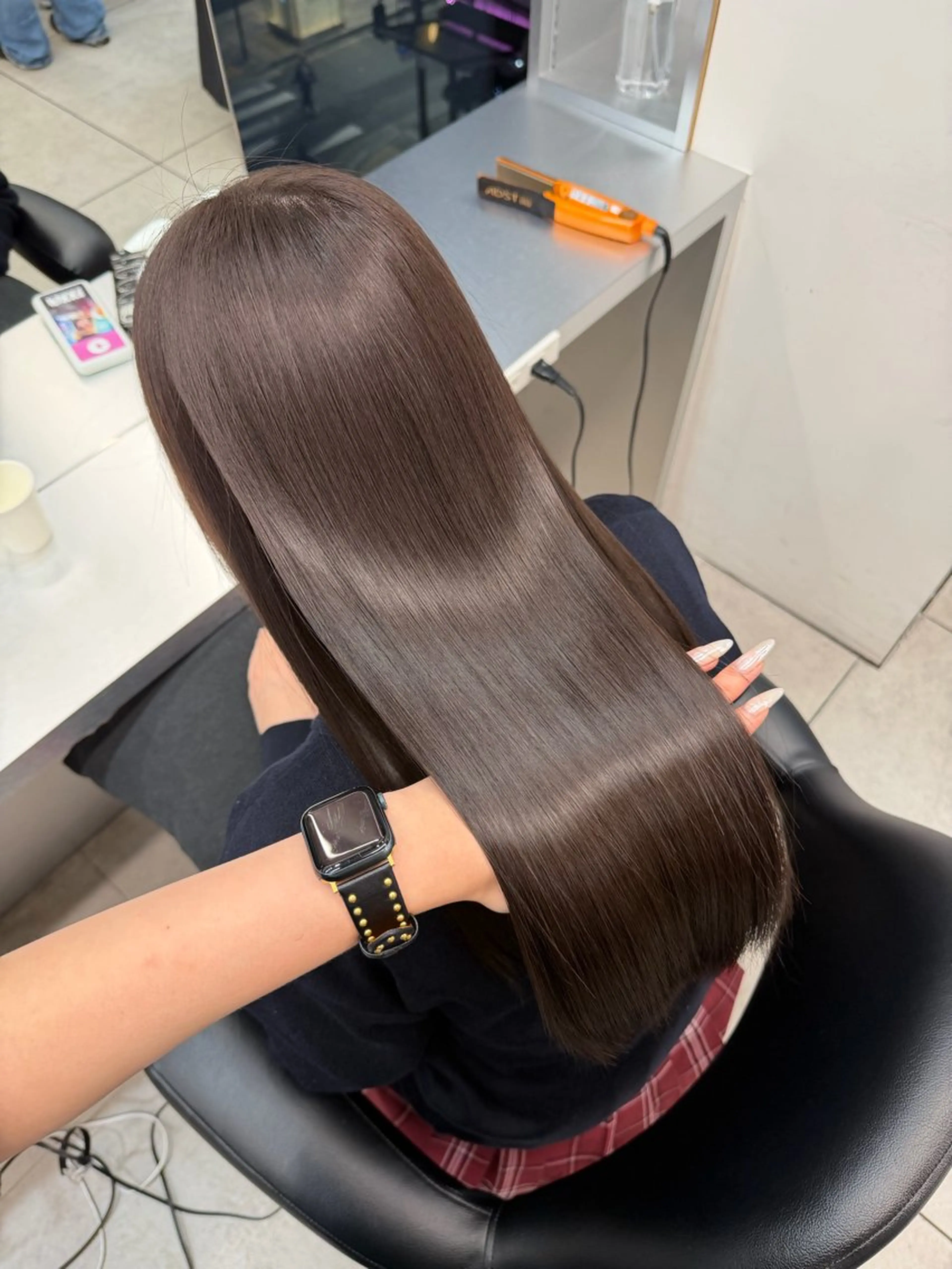 ロング カット ヘアカラー 縮毛矯正 艶髪/縮毛矯正/ Core mikuaのヘアスタイル