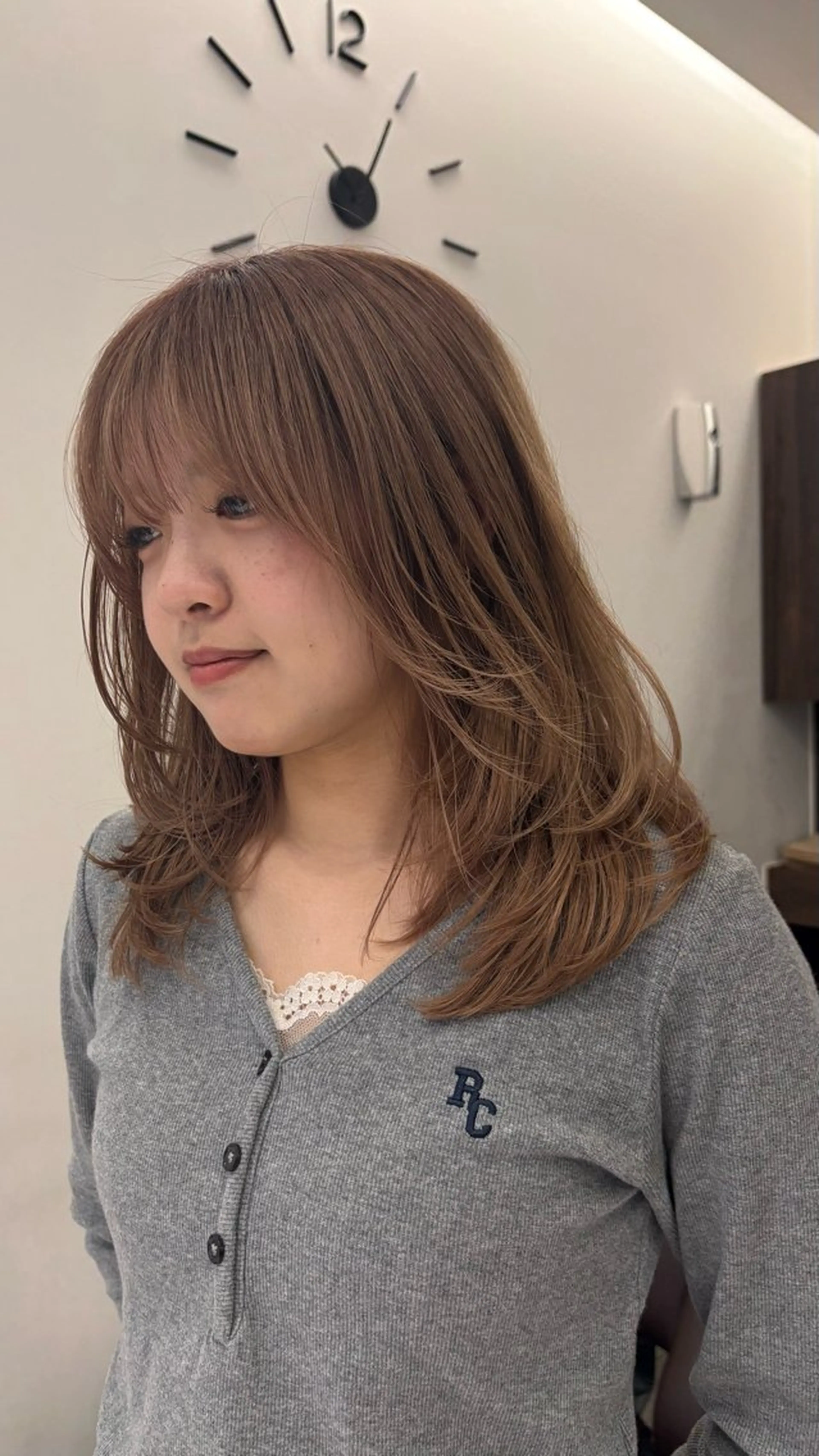 ミディアム ミディアムレイヤー レイヤーカット 天王寺美容室/ アヤカのヘアスタイル