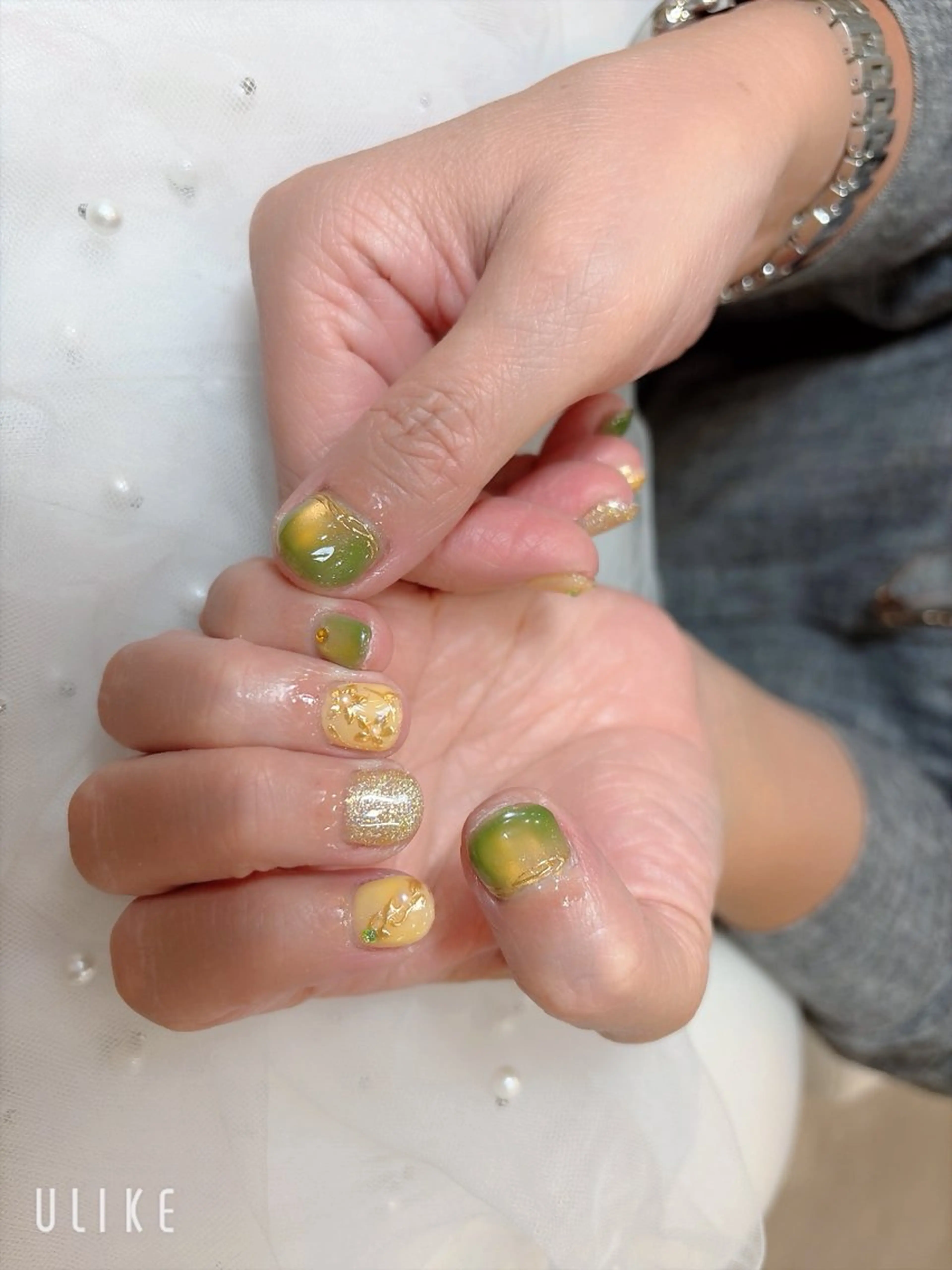 ネイル フレンチネイル 韓国ネイル マグネットネイル ニュアンスネイル オフィスネイル チョウ Rachaelのネイルデザイン