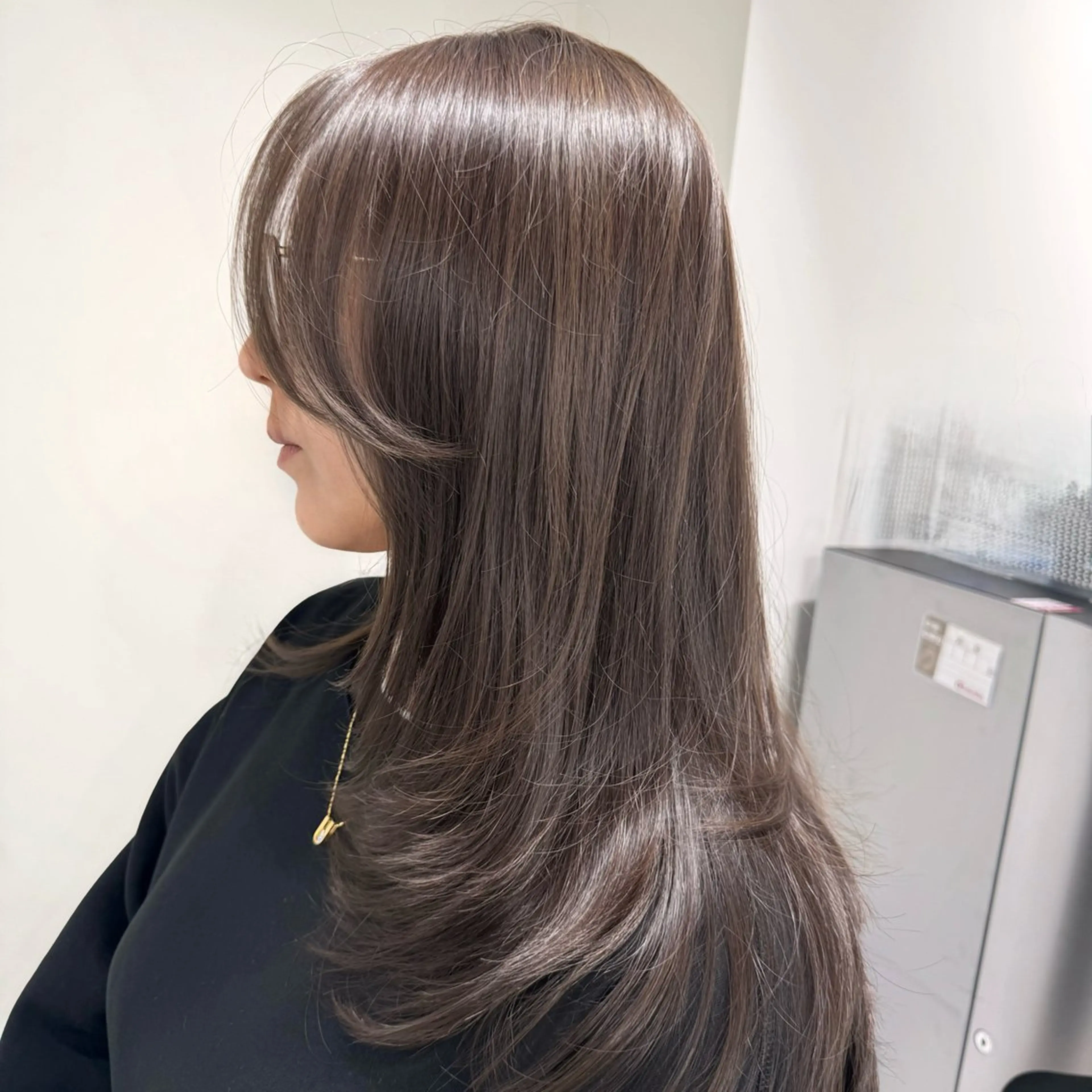 ロング カラー カット ヘアカラー トリートメント 🎀レイヤー×透明感 ×髪質改善🎀米田のヘアスタイル