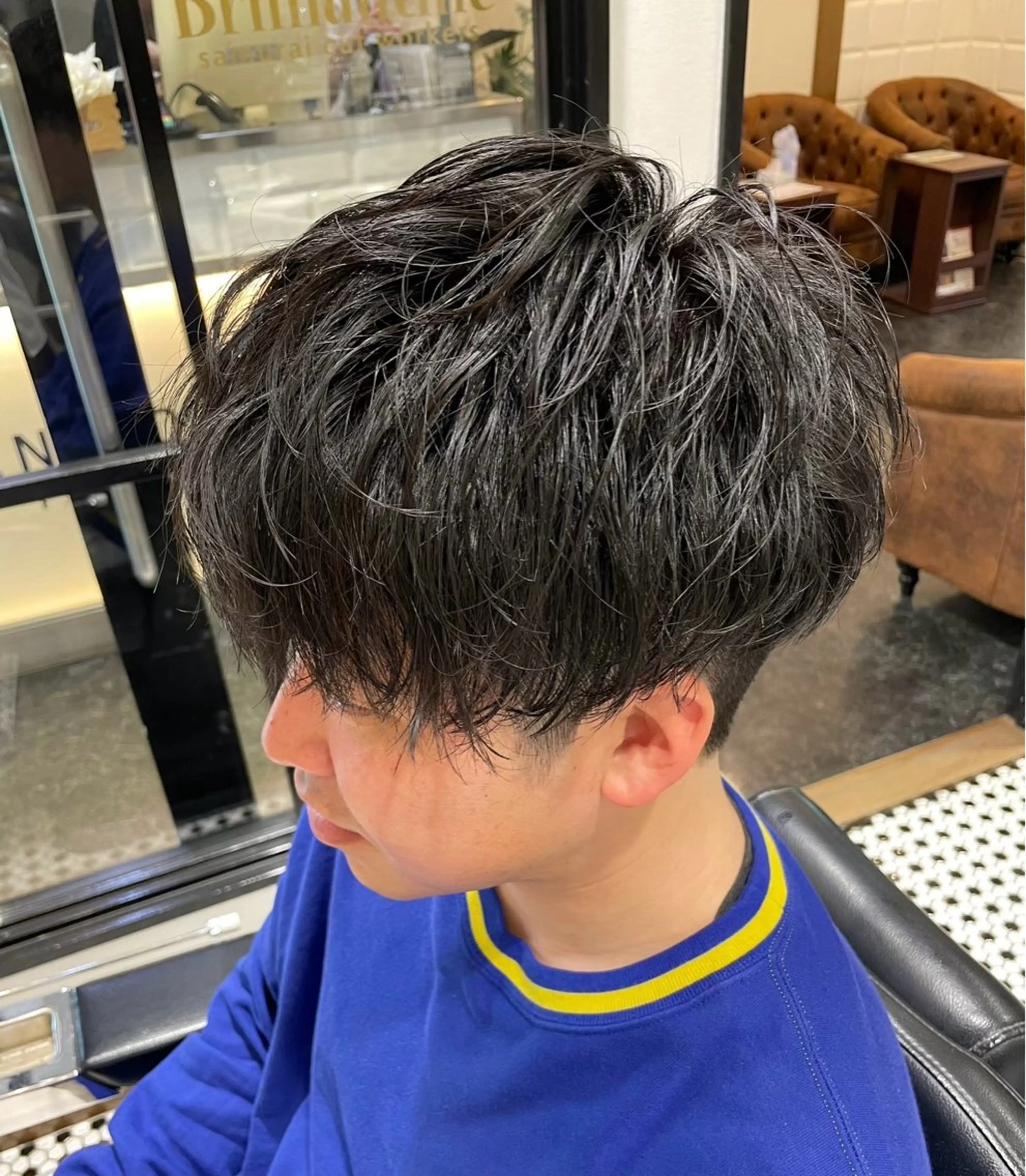 ショート パーマ メンズ 榊原 貫太のヘアスタイル