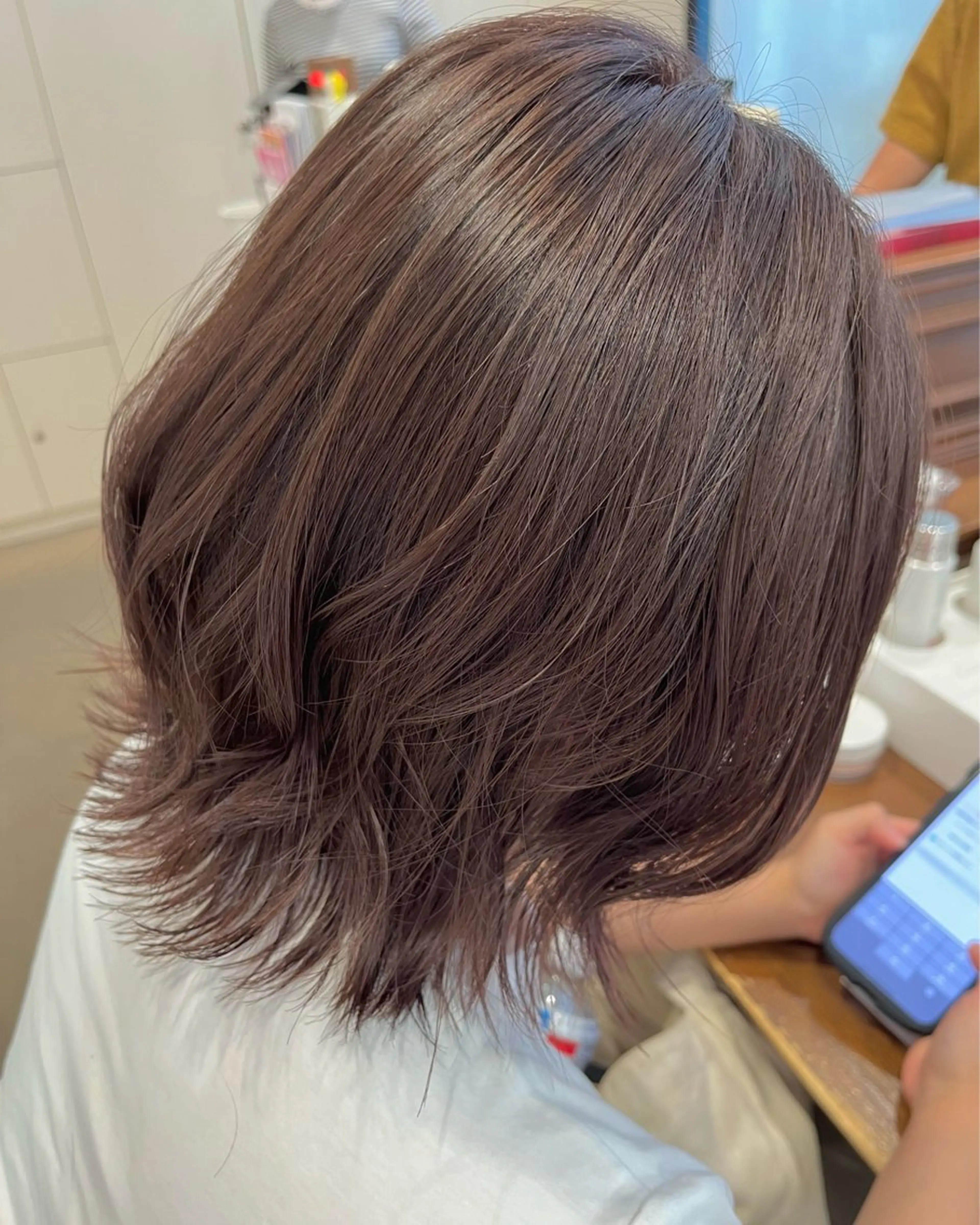 ミディアム カラー ベージュカラー ブリーチ ヘアカラー トリートメント サソウ ユリエ🥥のヘアスタイル