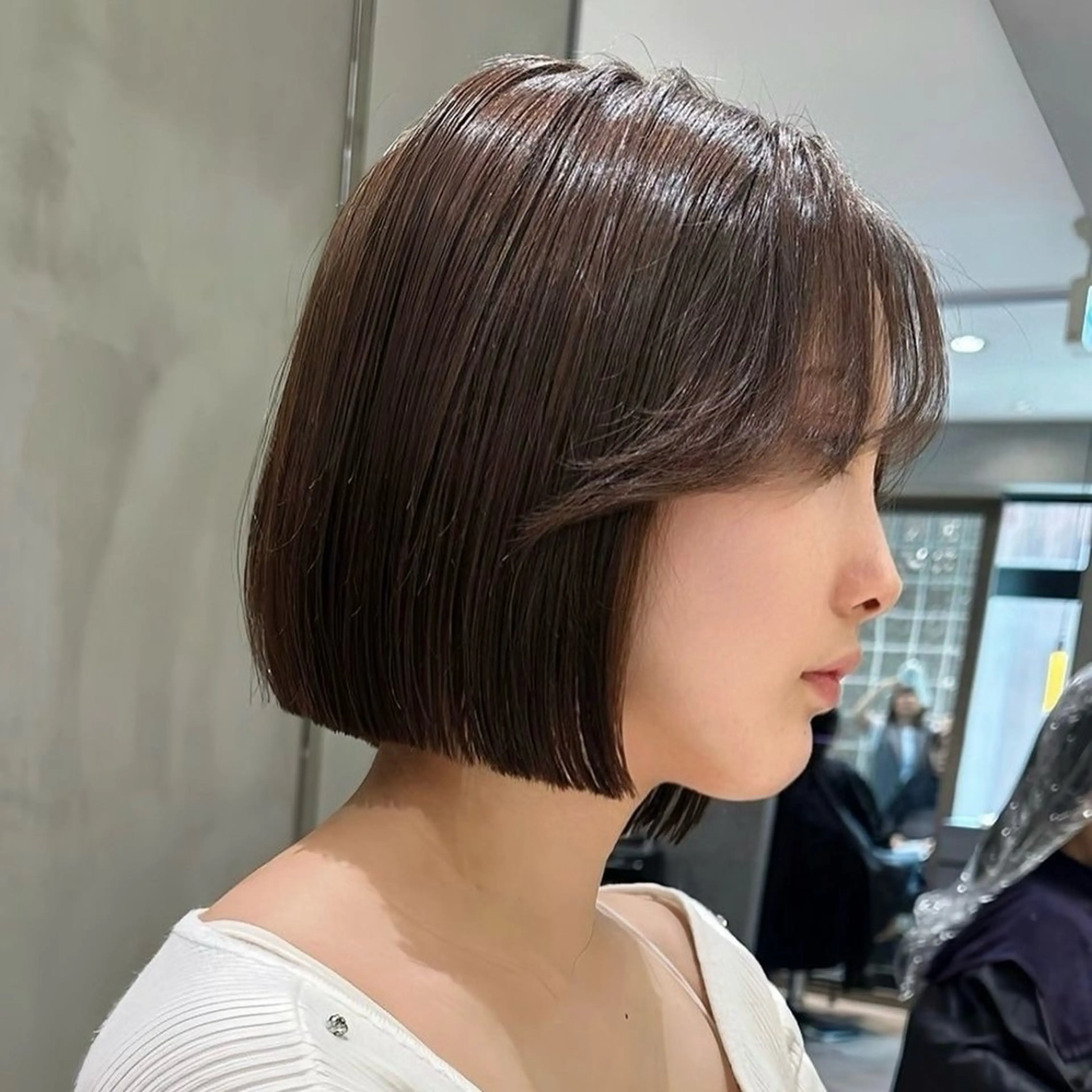 ショート 艶カラー/ボブ /似合わせ/田口愛那のヘアスタイル