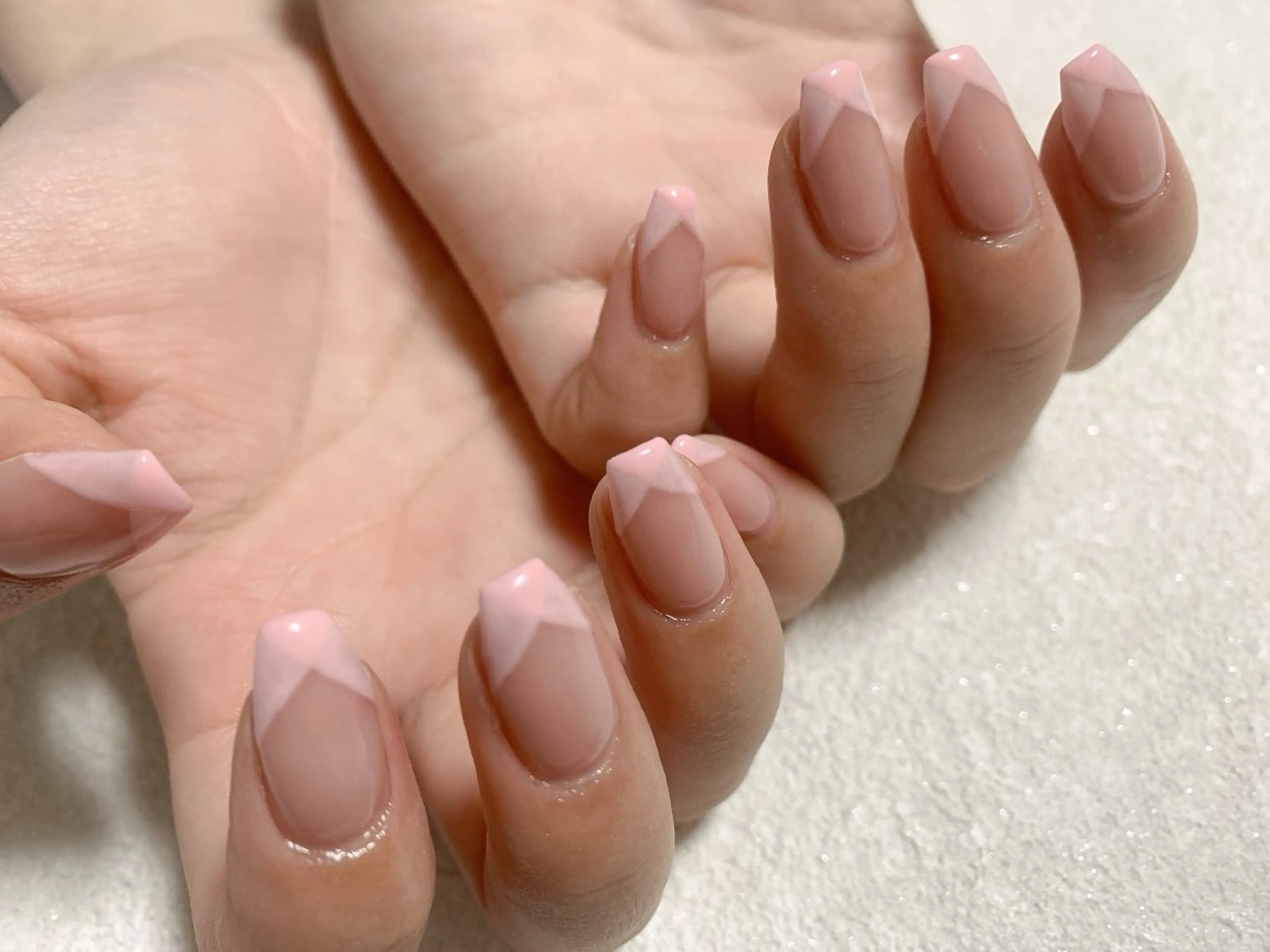 ネイル フレンチネイル ジェルネイル メンズネイル パラジェル リボン kiki nail たまプラーザのネイルデザイン