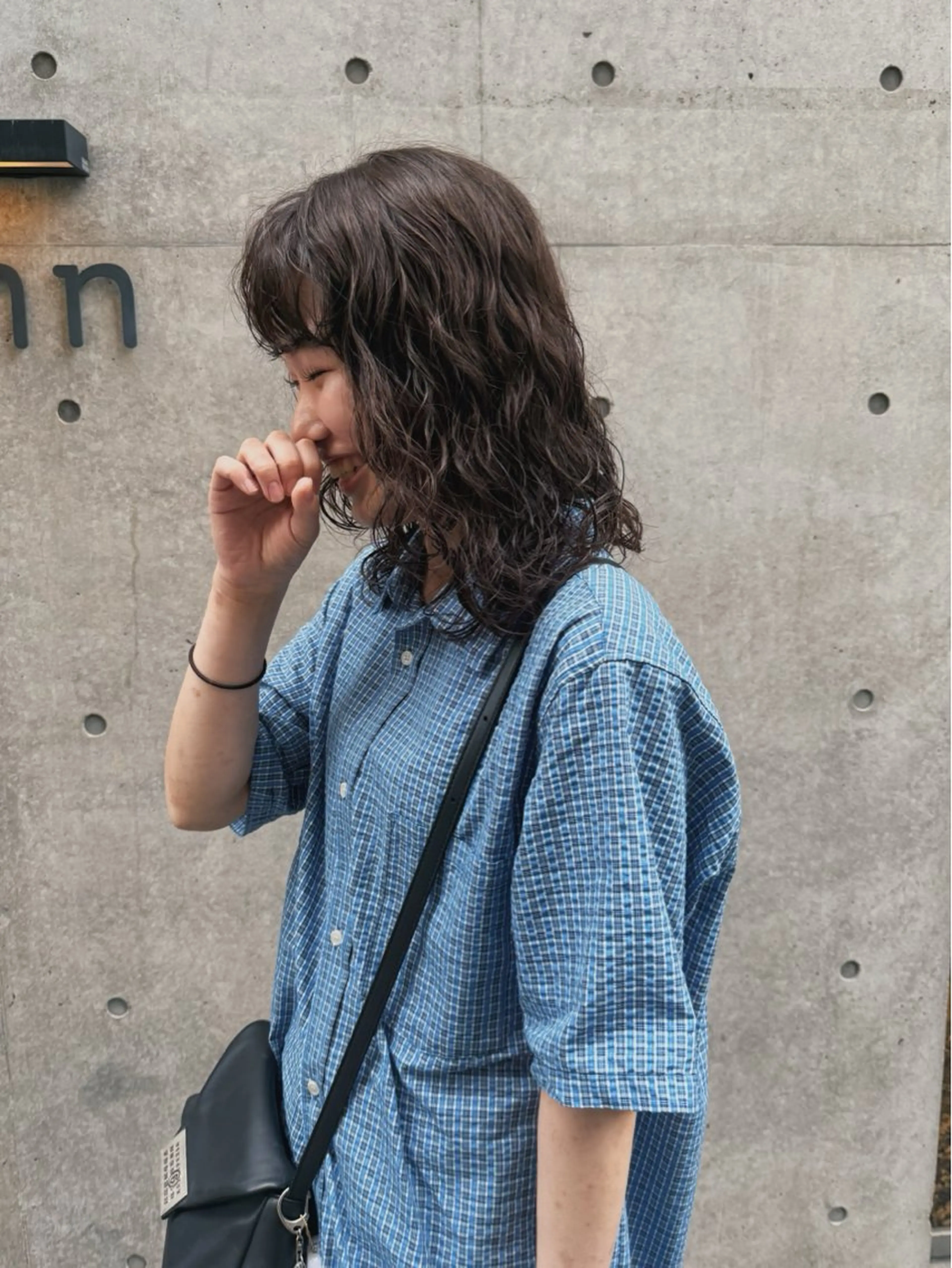 ミディアム パーマ ボブ／パーマ指名 No. 1🍃れんとのヘアスタイル