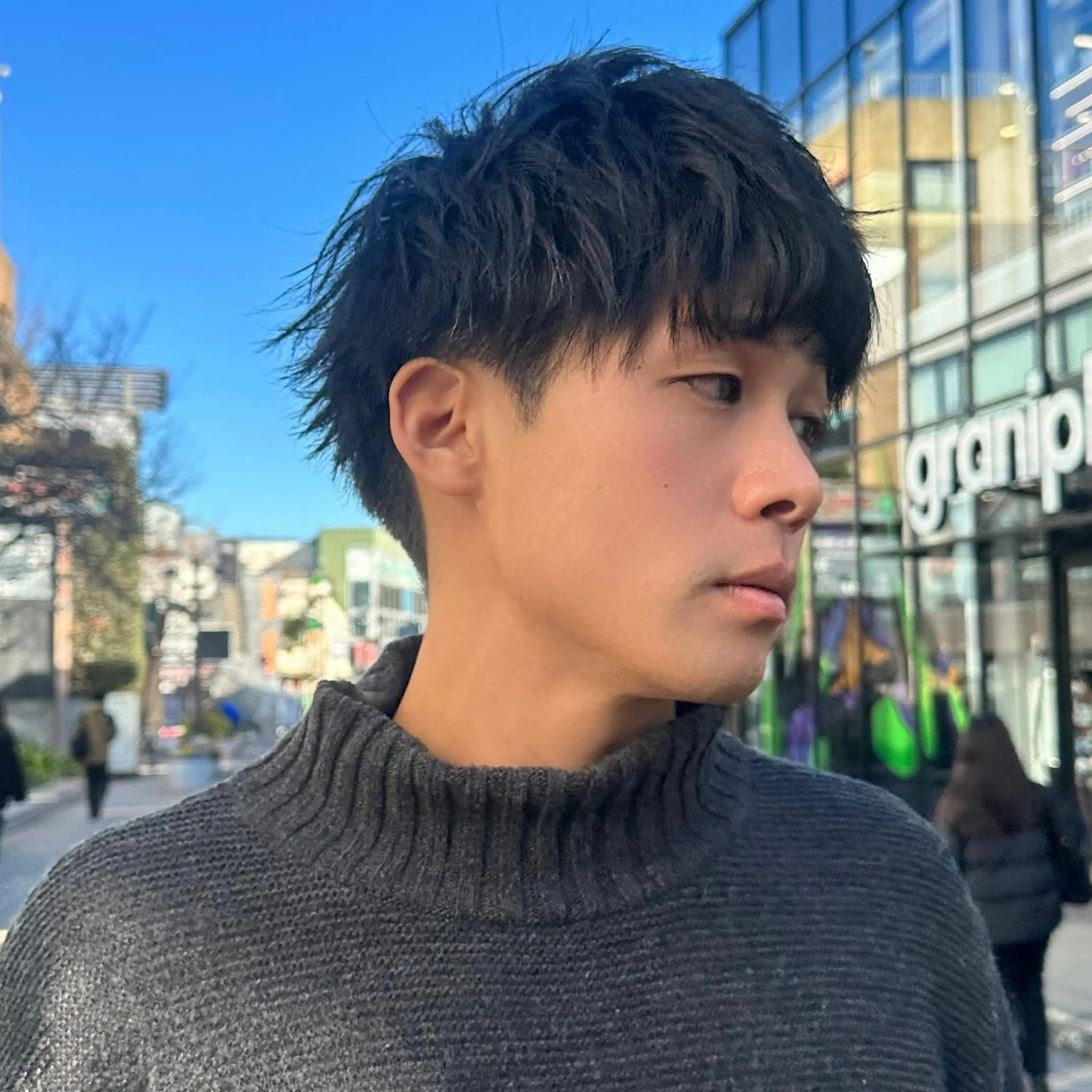 ショート カラー パーマ メンズ カルマパーマ メンズパーマ スペインカール ツイストスパイラルパーマ 刈り上げ 朝楽メンズパーマ 🥇メンズカット吉田のヘアスタイル