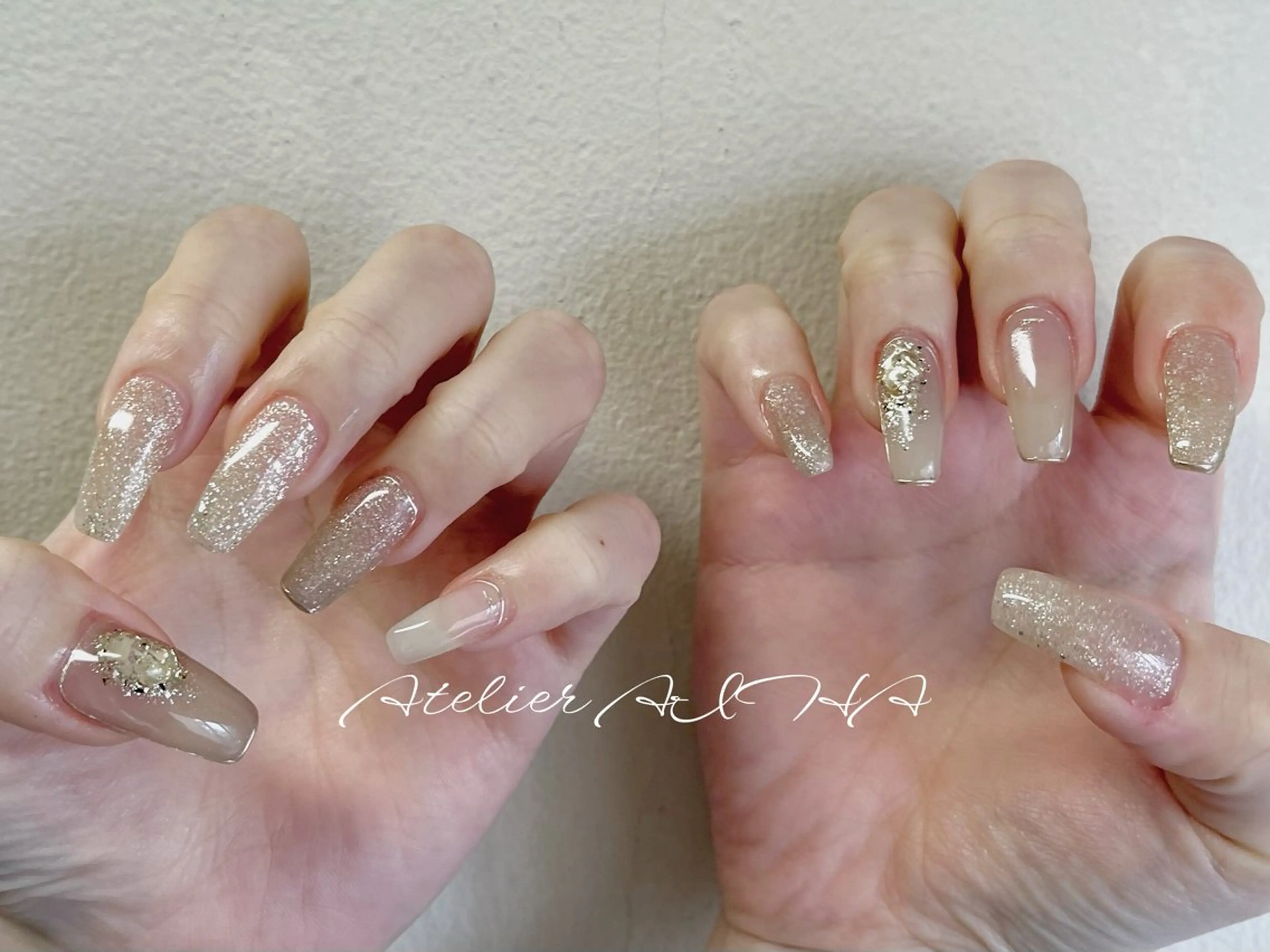 セミロング ハンドネイル アトリエAIHA★ フィルイン推奨サロンのネイルデザイン