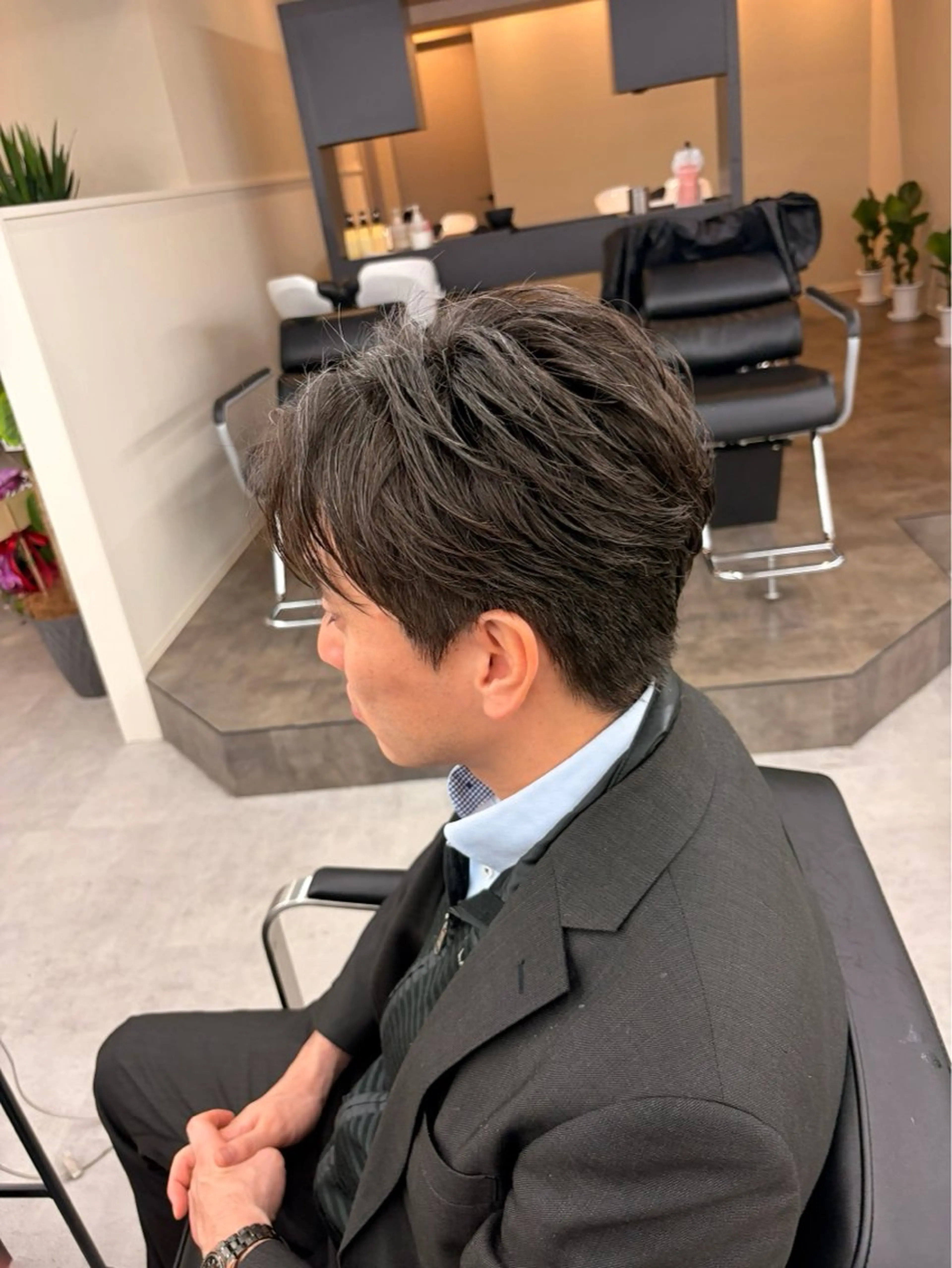 ショート カラー パーマ メンズ キッズ 横浜メンズ特化／ ‪🔥Ryoma🔥のヘアスタイル