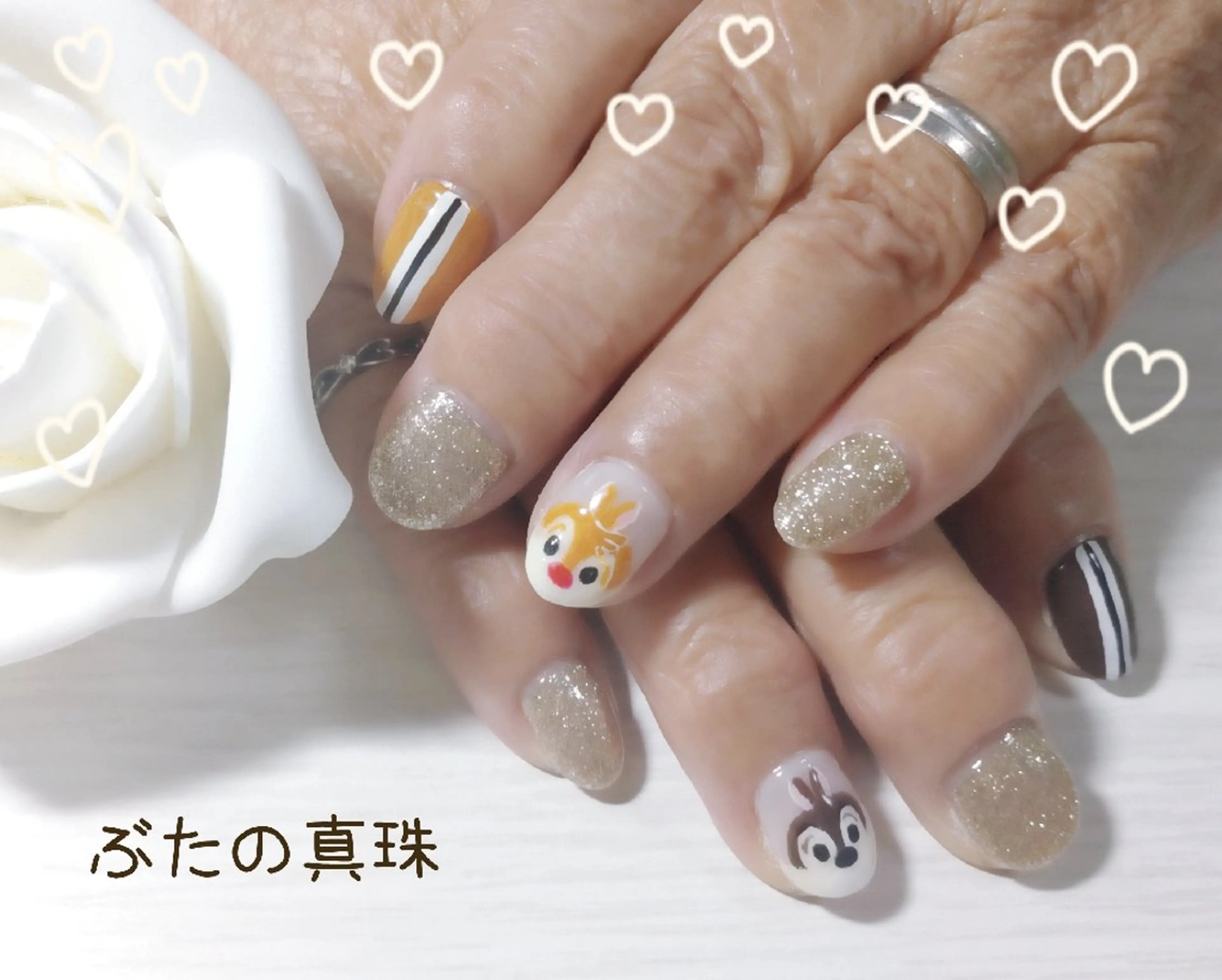 ネイル ネイルチップ ハンドネイル 林 珠里のネイルデザイン