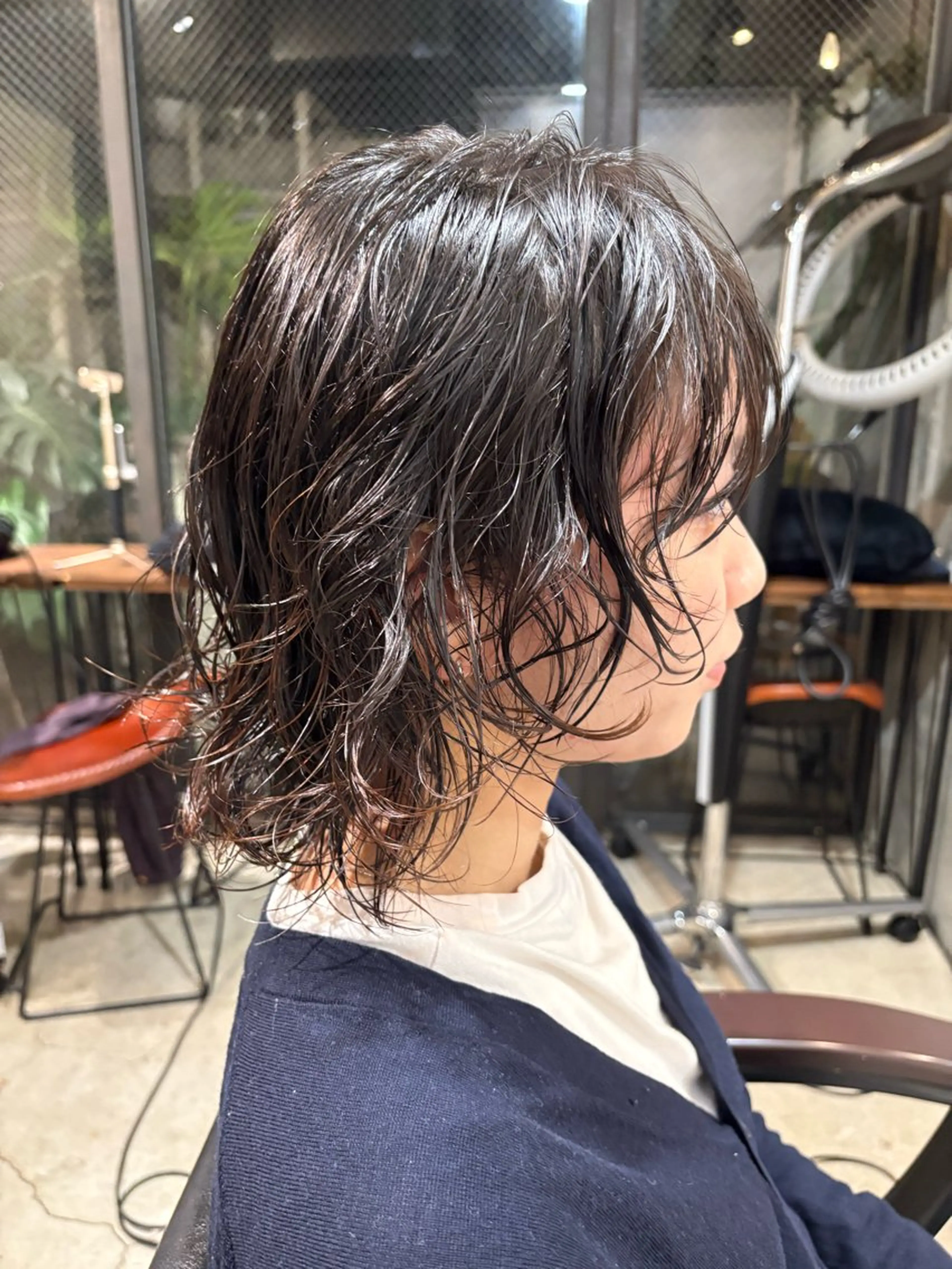 セミロング パーマ セミロングパーマ ボブ ウルフカット スパイラルパーマ カット パーマ トリートメント 【お洒落パーマ】 Elme　肥塚康汰郎のヘアスタイル