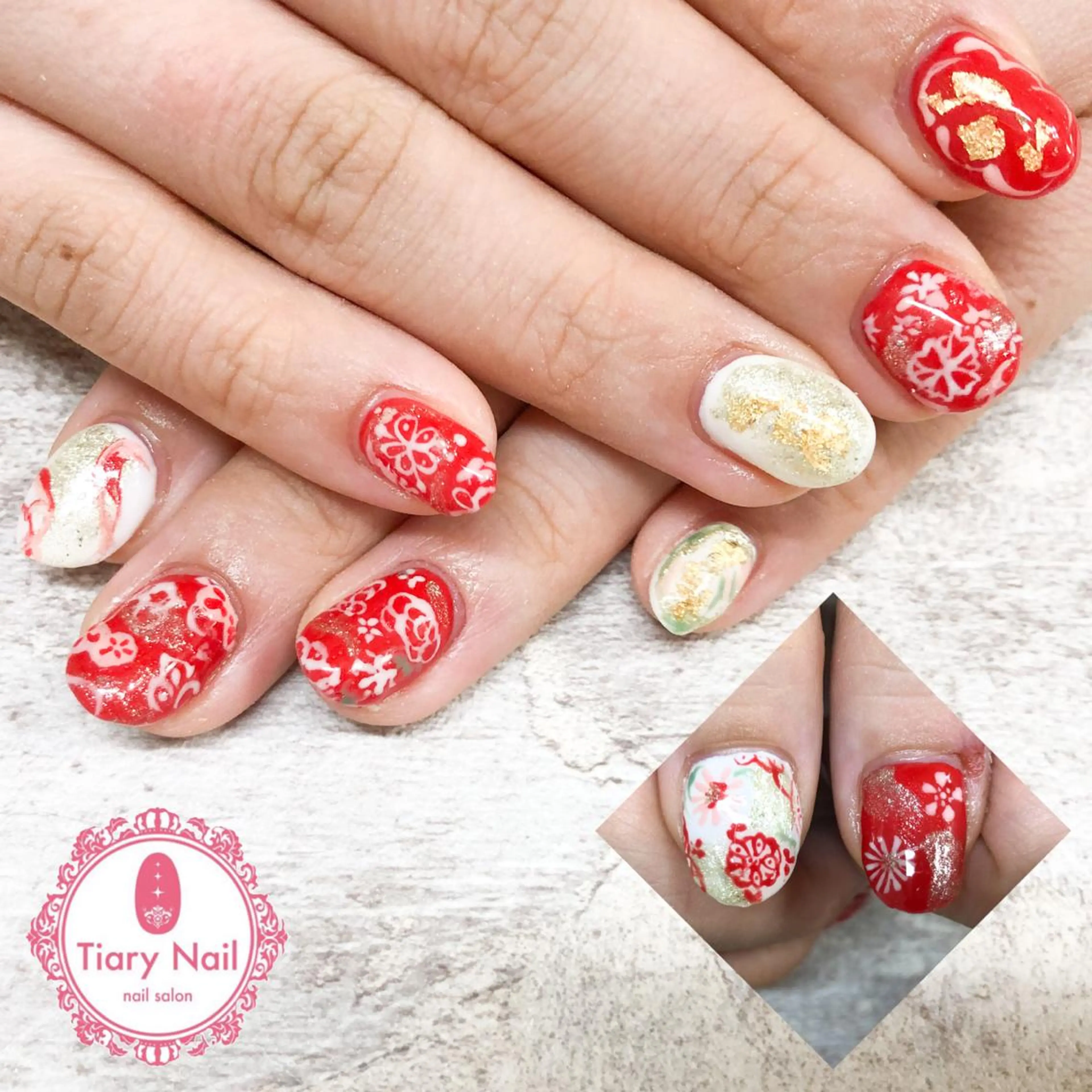 ネイル tiarynail K K🐼のネイルデザイン