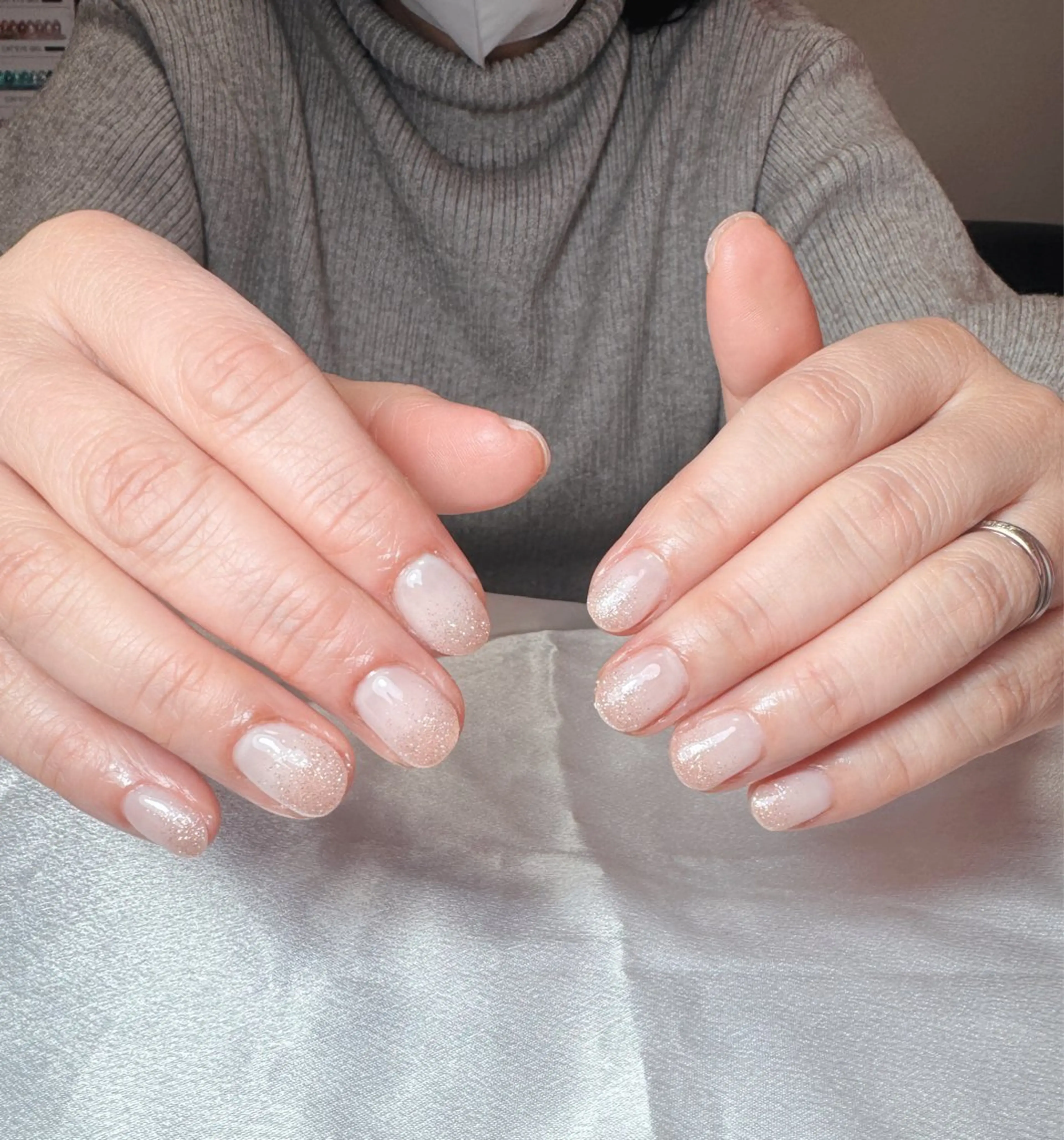 ラメグラデーションの写真