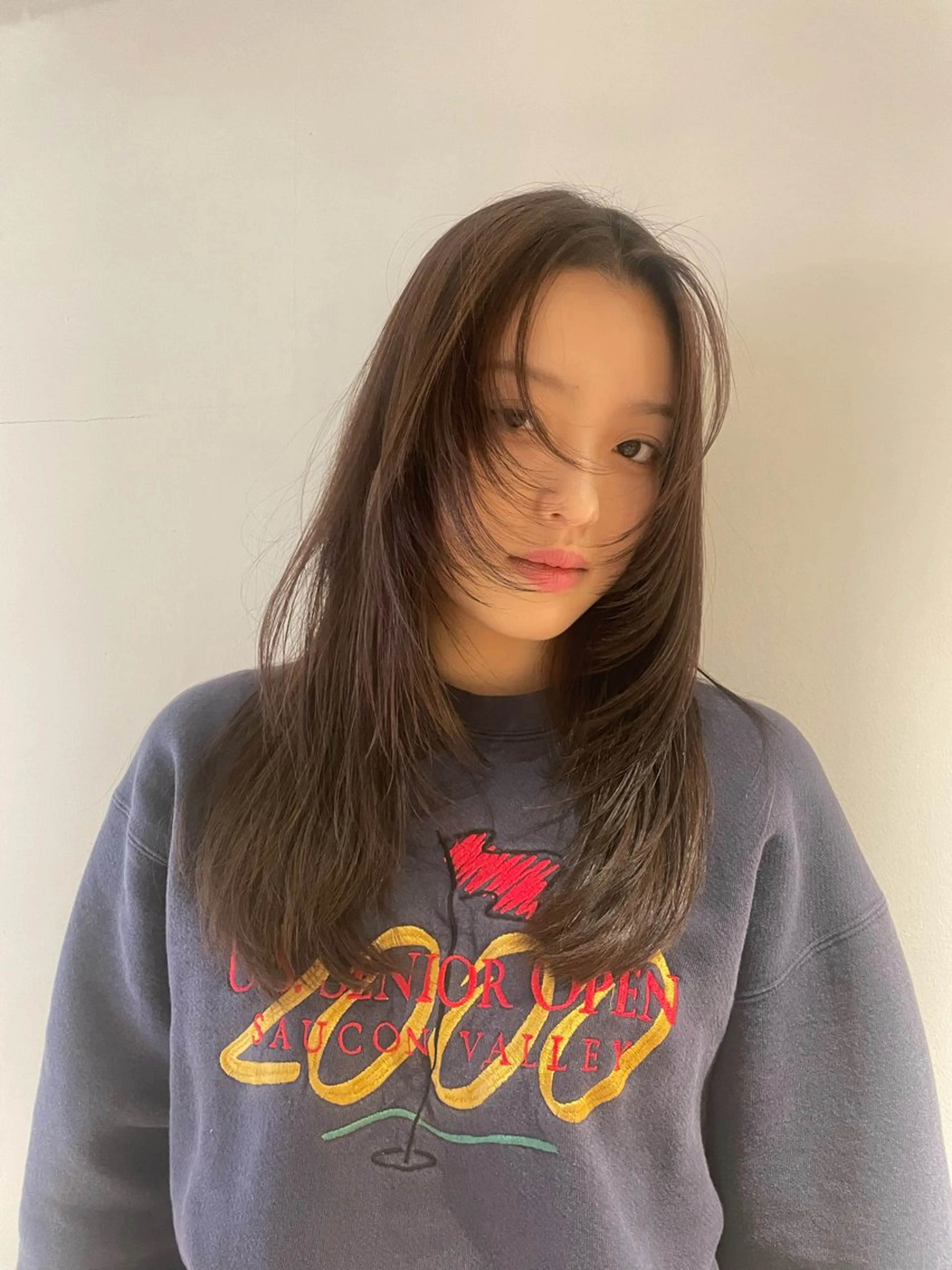 ロング レイヤーカット カット ヘアカラー 柔らかレイヤー× 透け感カラー/SUのヘアスタイル